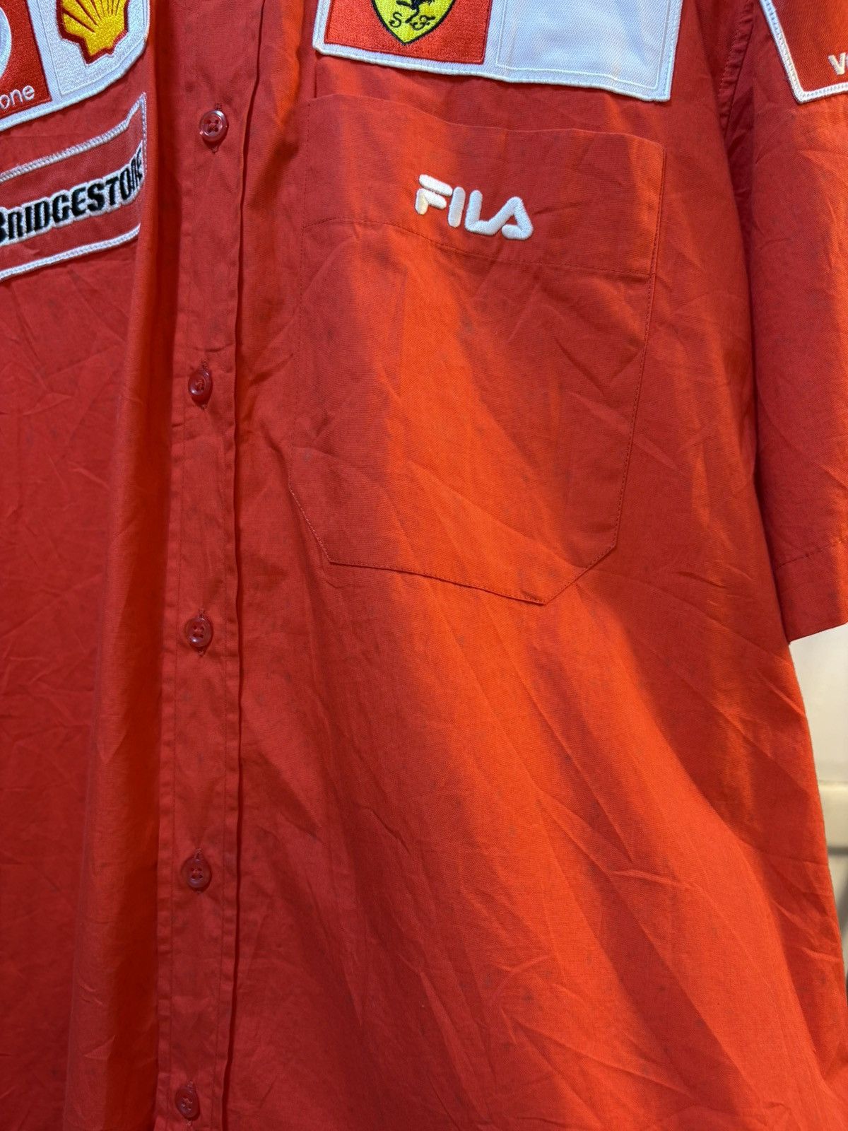 Fila Vintage Formula1 Ferrari Pit Crew Shirt Size US XXL / EU 58 / 5 - 16 Thumbnail