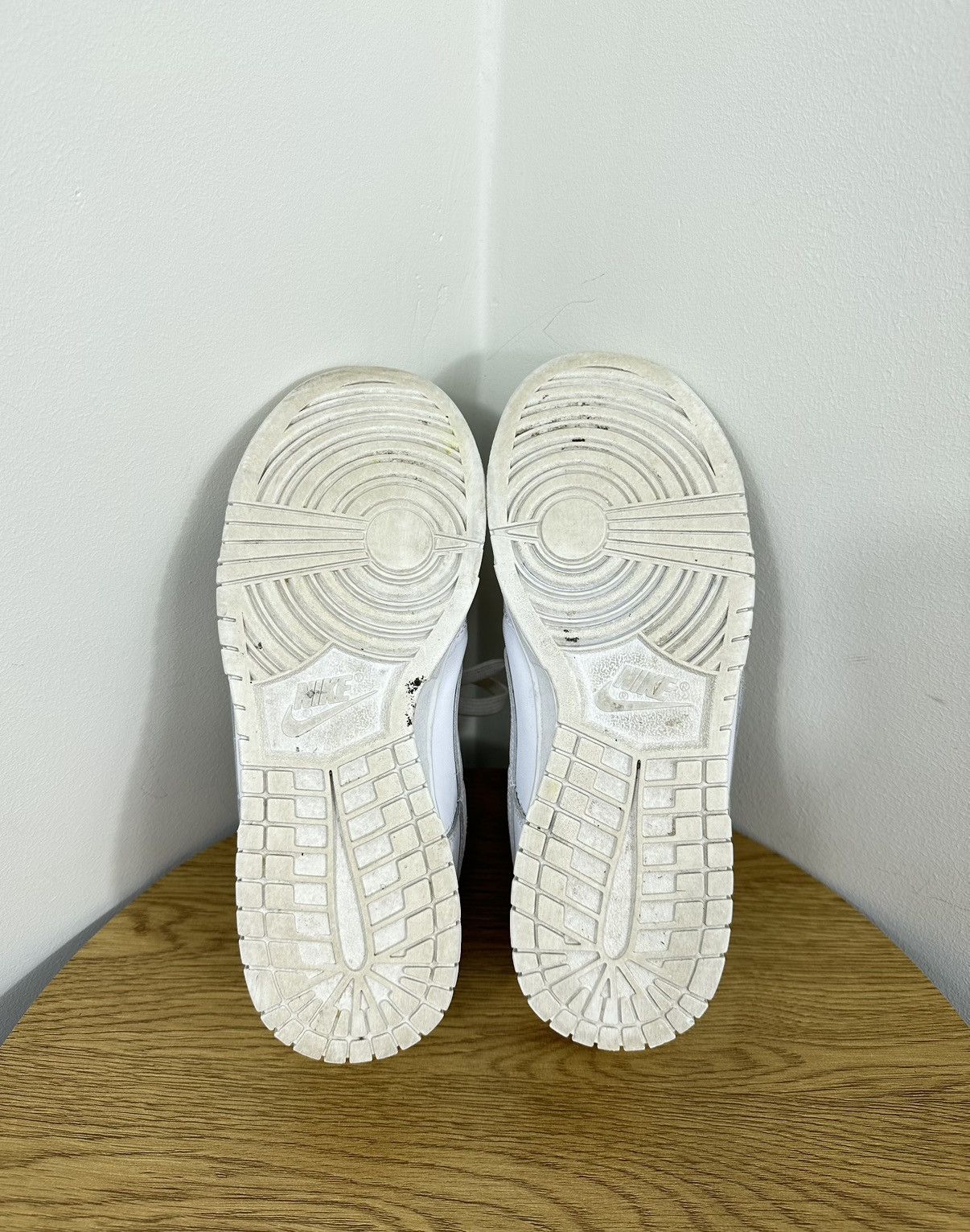 Nike Vintage Nike Dunk Low Triple White Streetwear Drill Sneakers Size US 8 / IT 38 - 12 Thumbnail