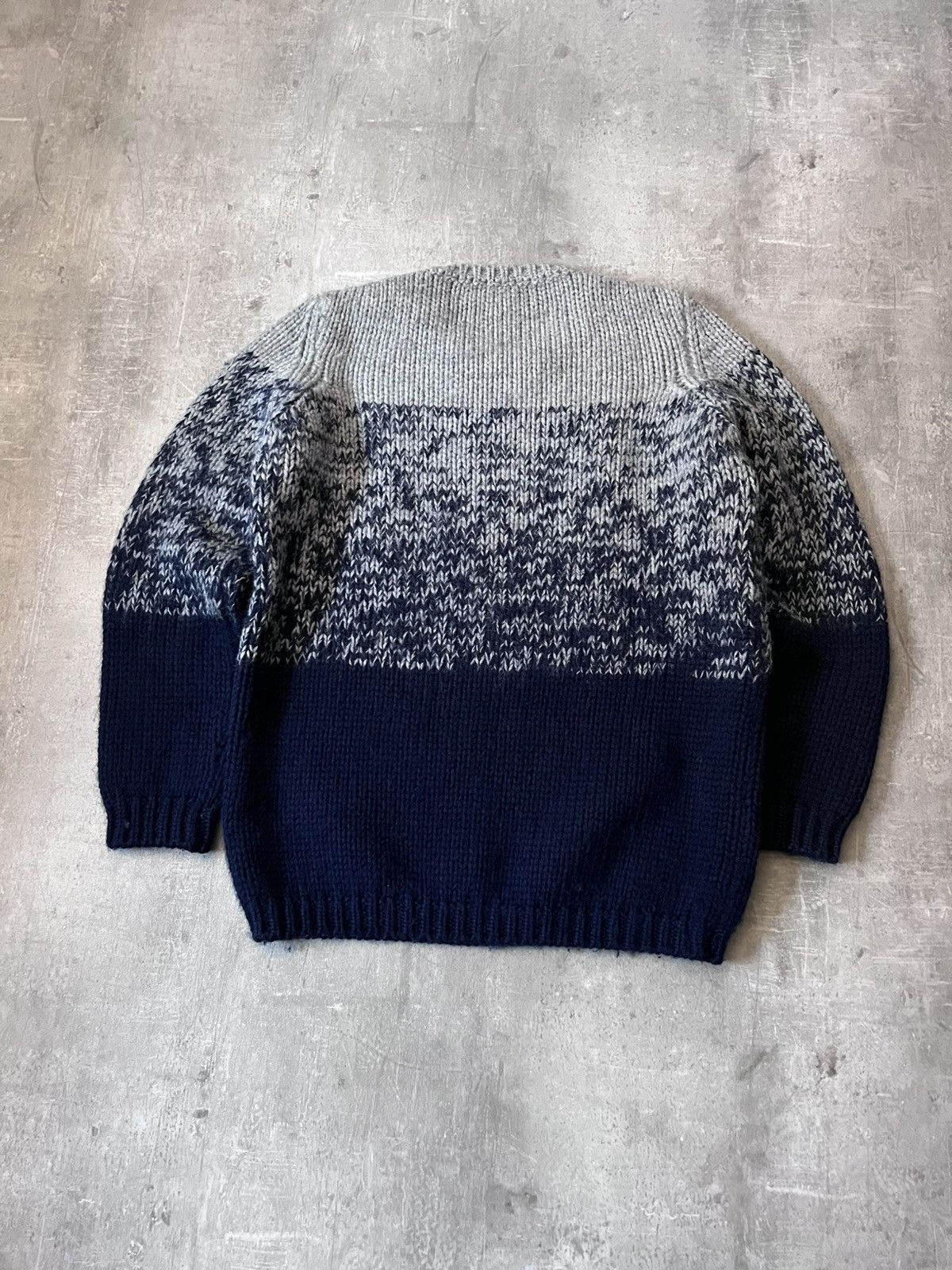 Jil Sander Jil Sander by Raf Simons wool sweater navy grey Size US M / EU 48-50 / 2 - 8 Thumbnail