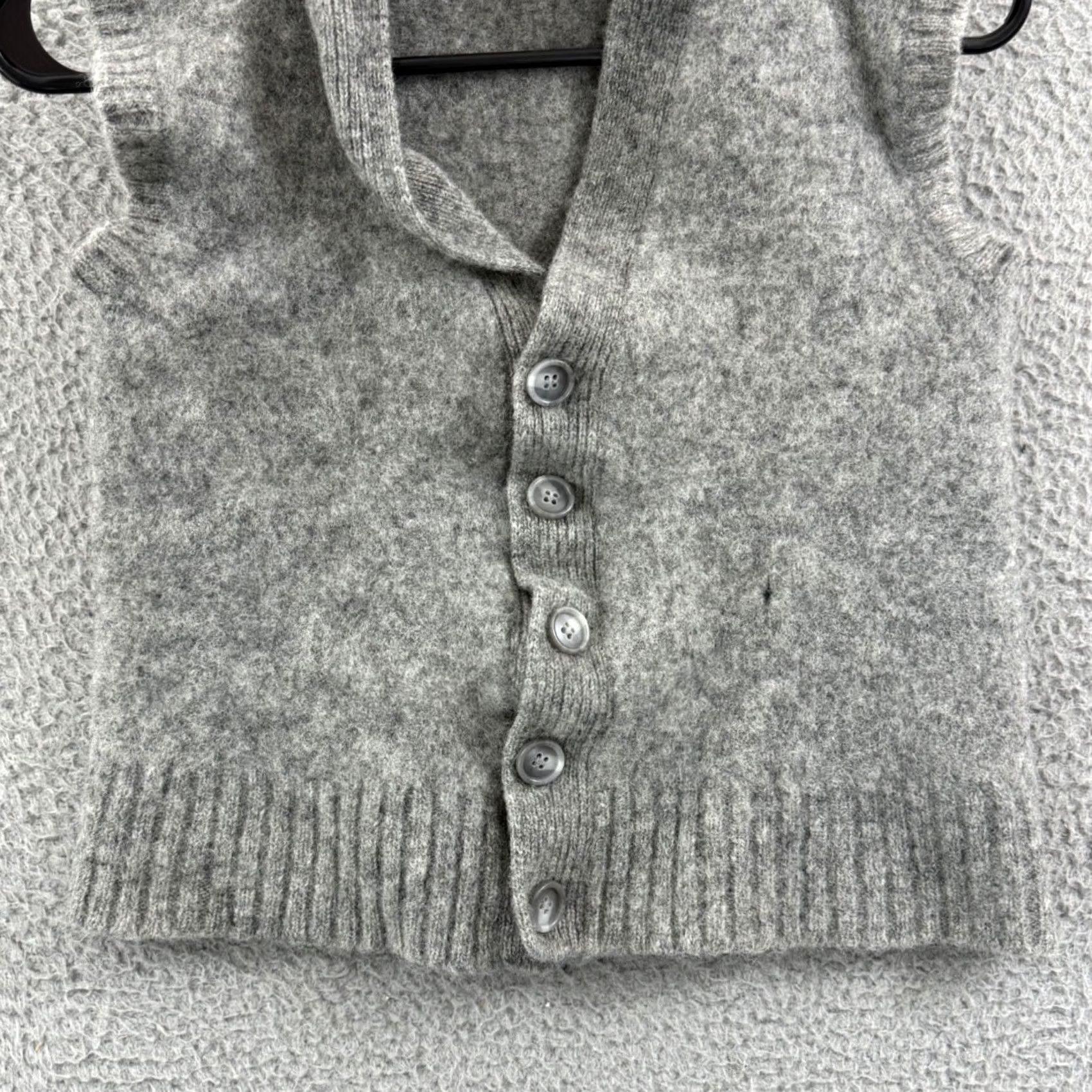 Vintage VINTAGE Centura Center Sweater Vest Girls Medium Gray Wool Knit 90s Preppy Size M / US 6-8 / IT 42-44 - 2 Thumbnail