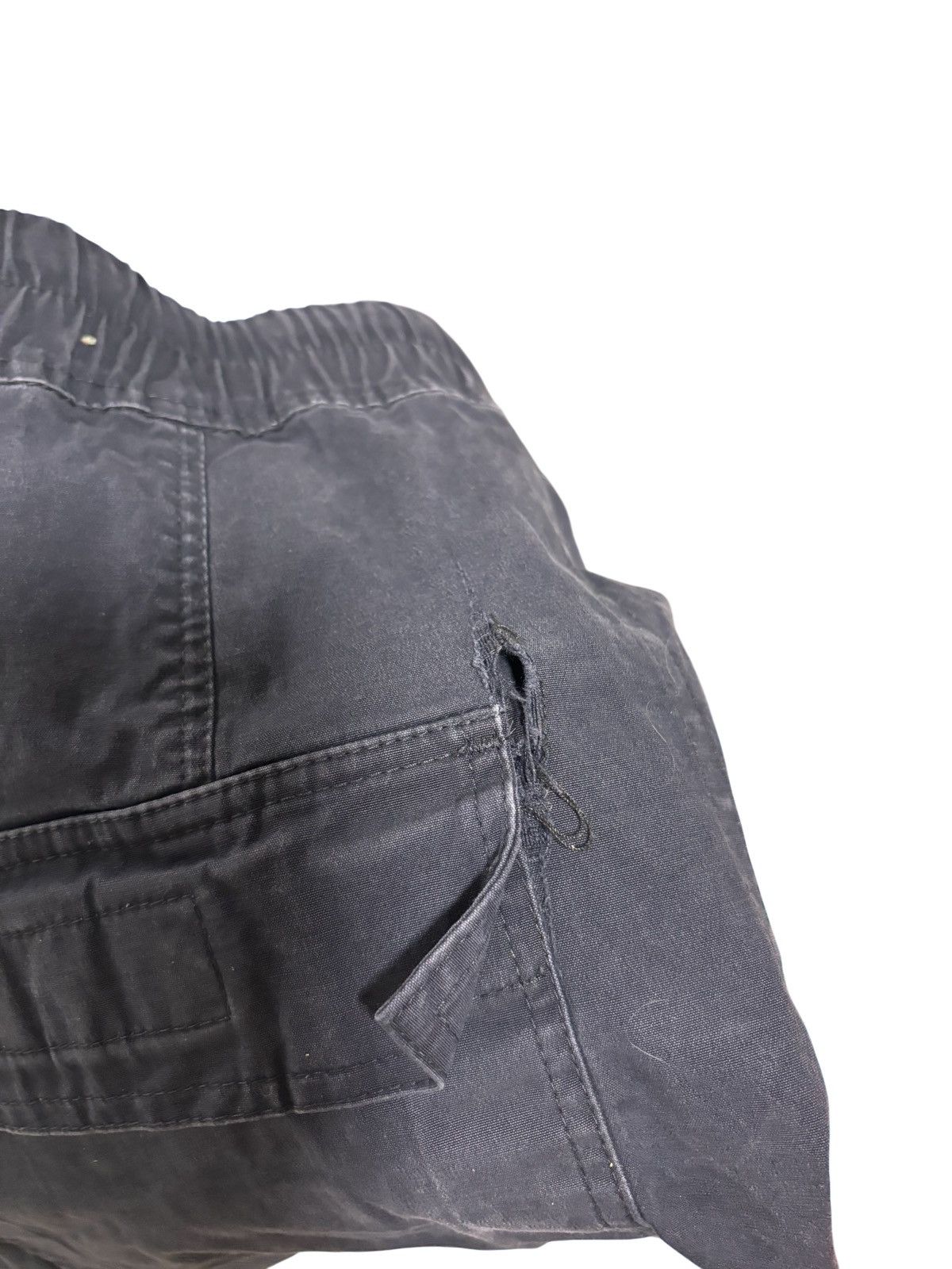 Rick Owens Drkshdw Rick Owens Drawstring Cropped Navy EDFU Drop Crotch Pants Size US 34 / EU 50 - 11 Thumbnail