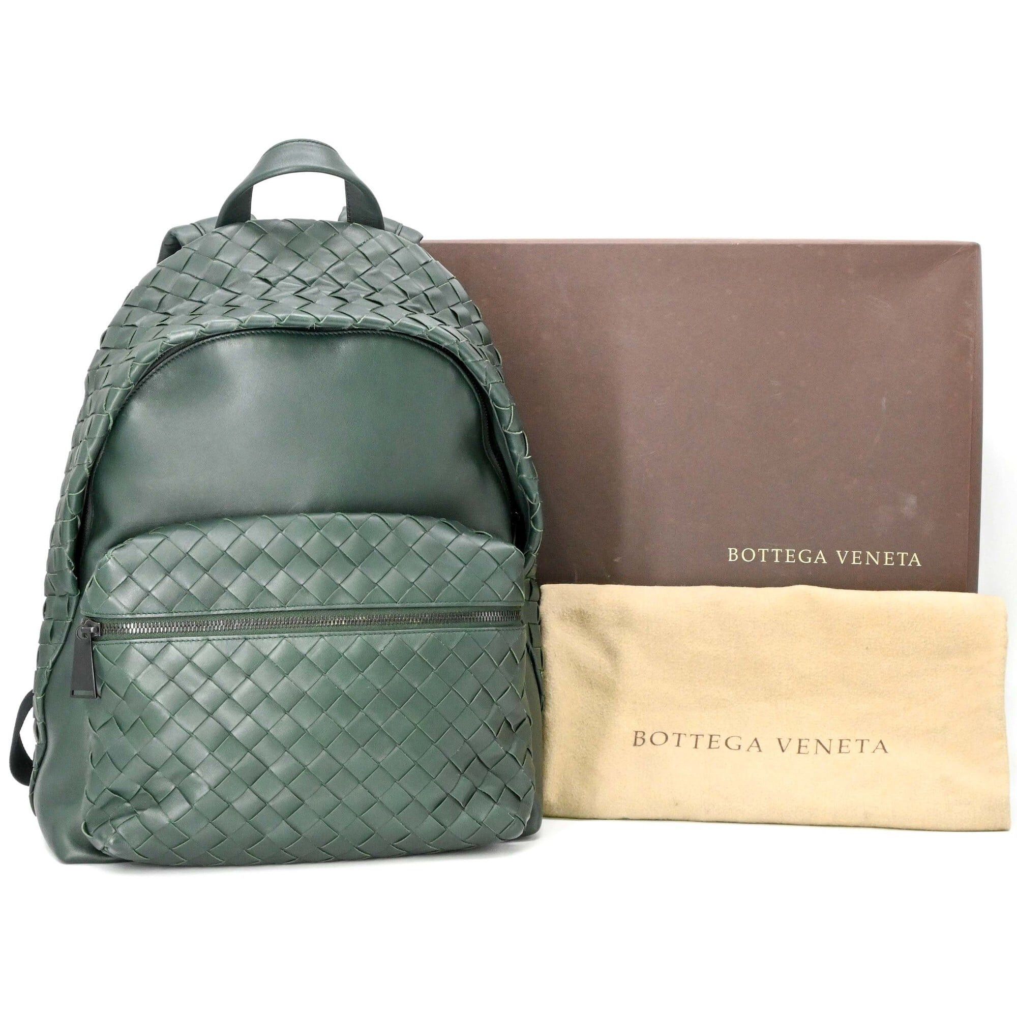 Bottega Veneta Bottega Veneta Intrecciato Backpack Rucksack Green Size ONE SIZE - 1 Thumbnail