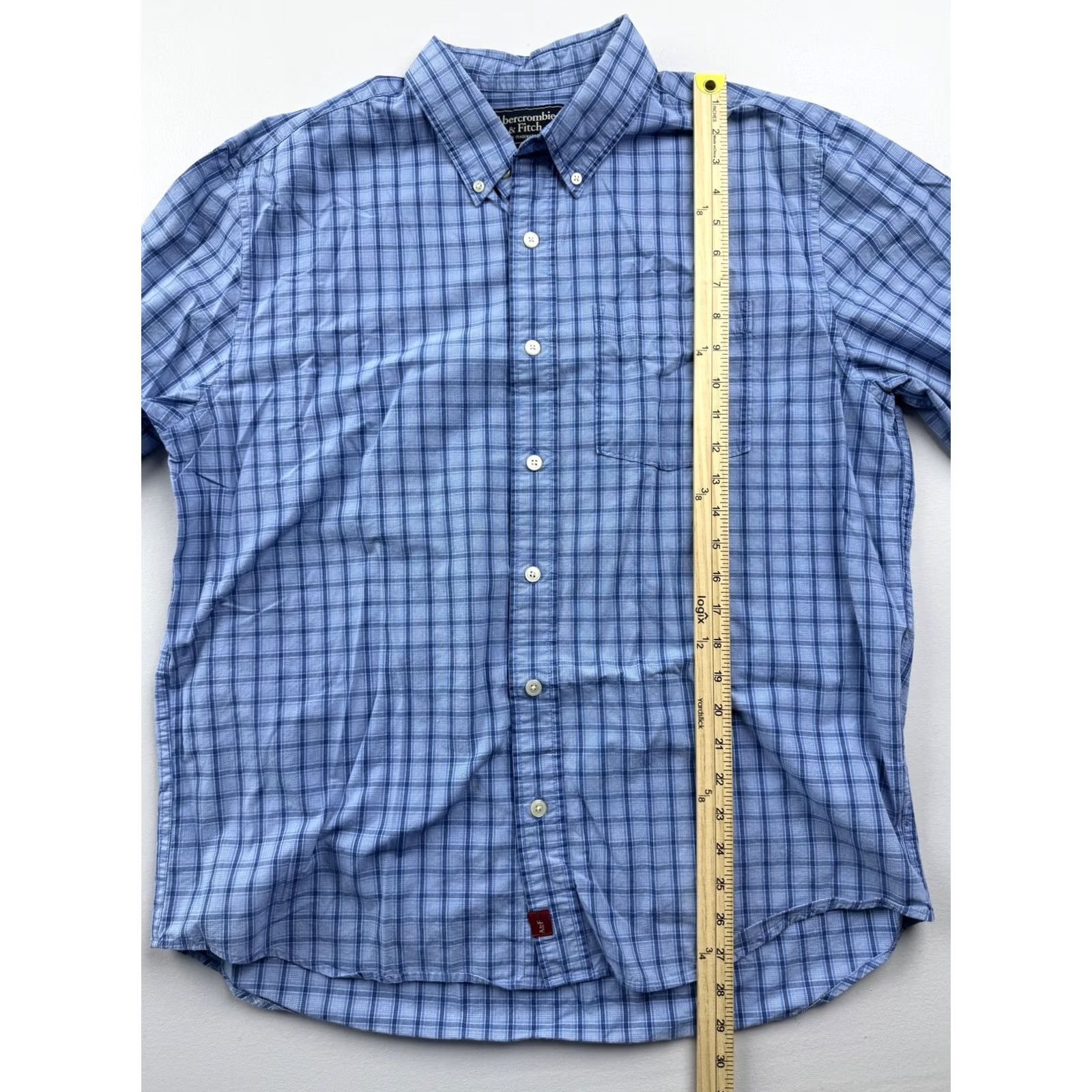Abercrombie & Fitch Abercrombie & Fitch Shirt Mens L Blue Check Long Sleeve Button-Down Casual Size US L / EU 52-54 / 3 - 4 Thumbnail