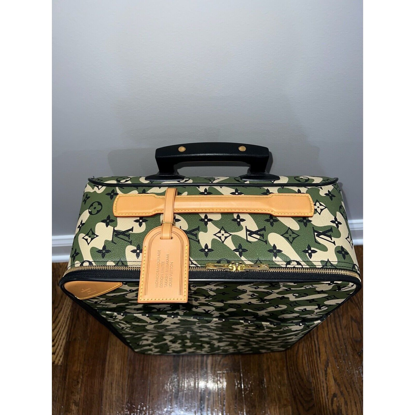 Louis Vuitton Louis Vuitton Pegase Camo Murakami Cabin Rolling Luggage Bag Size ONE SIZE - 6 Thumbnail