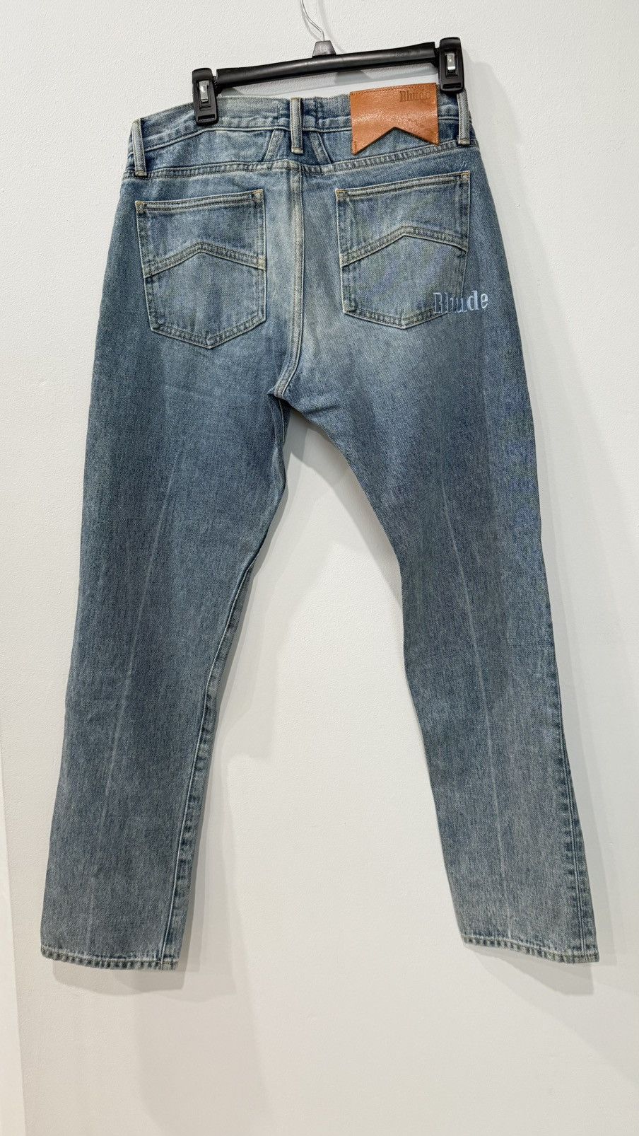 Rhude Rhude x McLaren Denim Embroidered Jean Size 32, color Blue Size US 32 / EU 48 - 9 Thumbnail