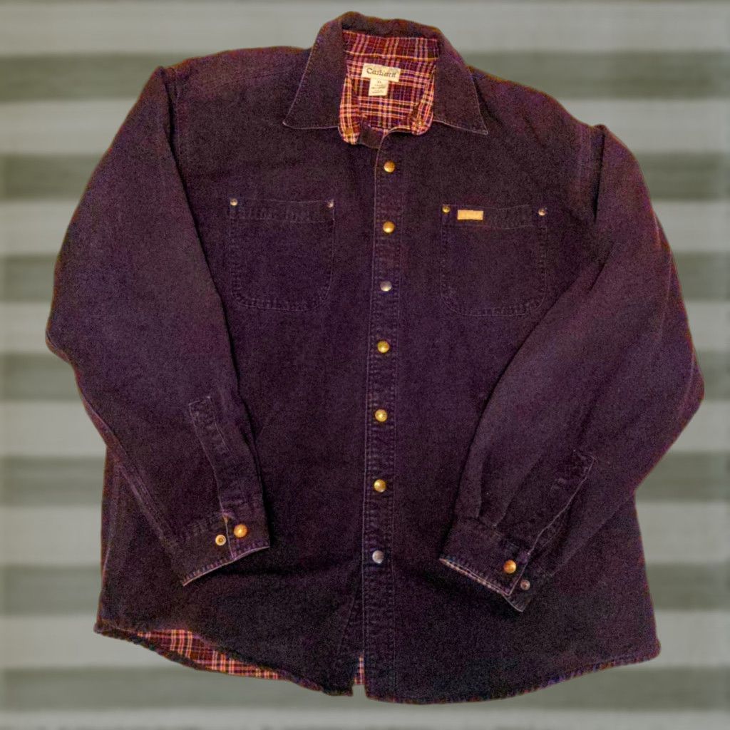 Carhartt VINTAGE Carhartt Chore Jacket Mens Blue Denim Workwear XL Jacket/Coat Size US XL / EU 56 / 4 - 1 Thumbnail
