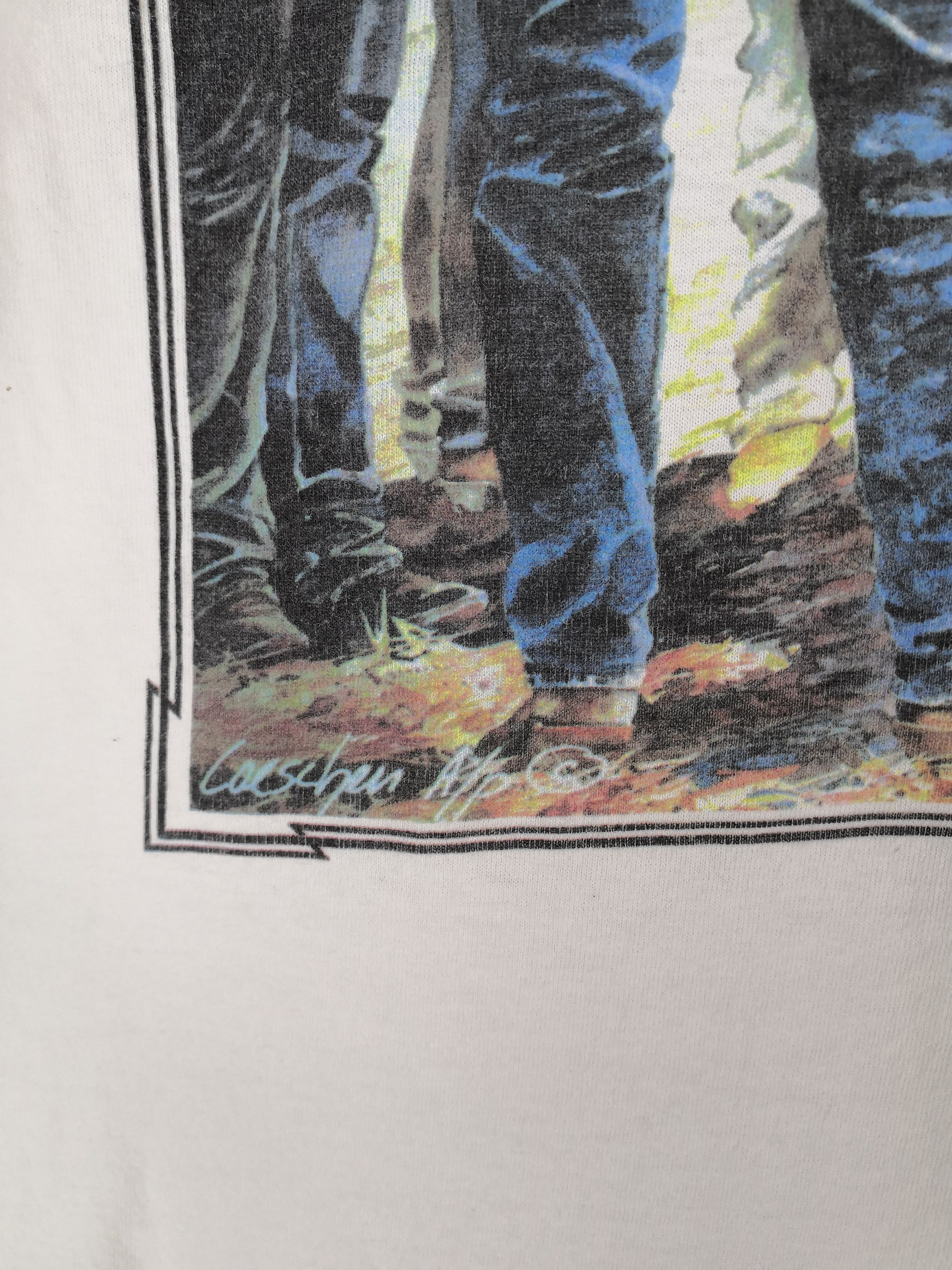 Vintage Vintage 90s Snow Business 97 T-Shirt Art Tee Size US M / EU 48-50 / 2 - 6 Thumbnail