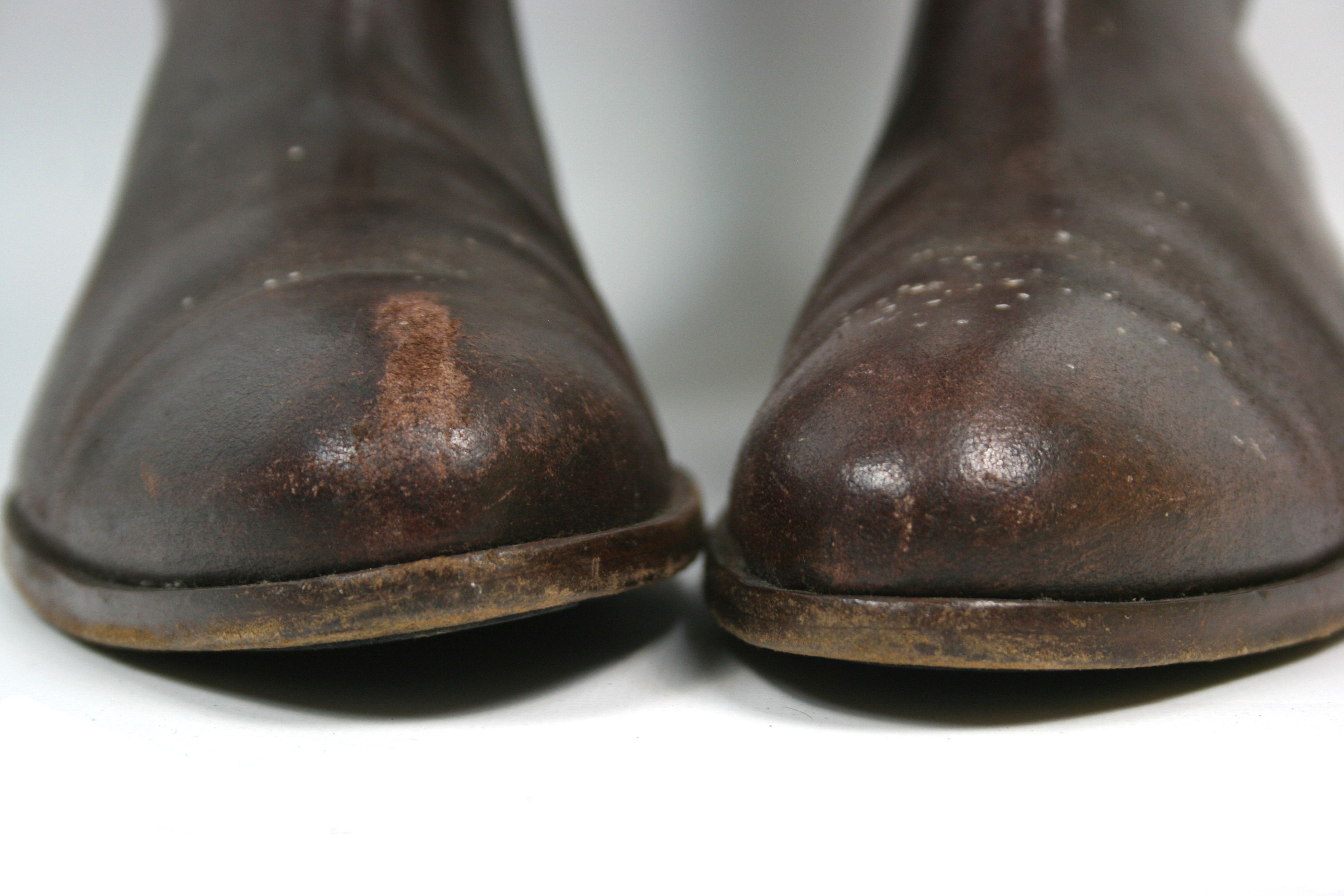 Giorgio Armani 90S Archive Riding Distressed Knee Boots Size US 9 / IT 39 - 4 Thumbnail