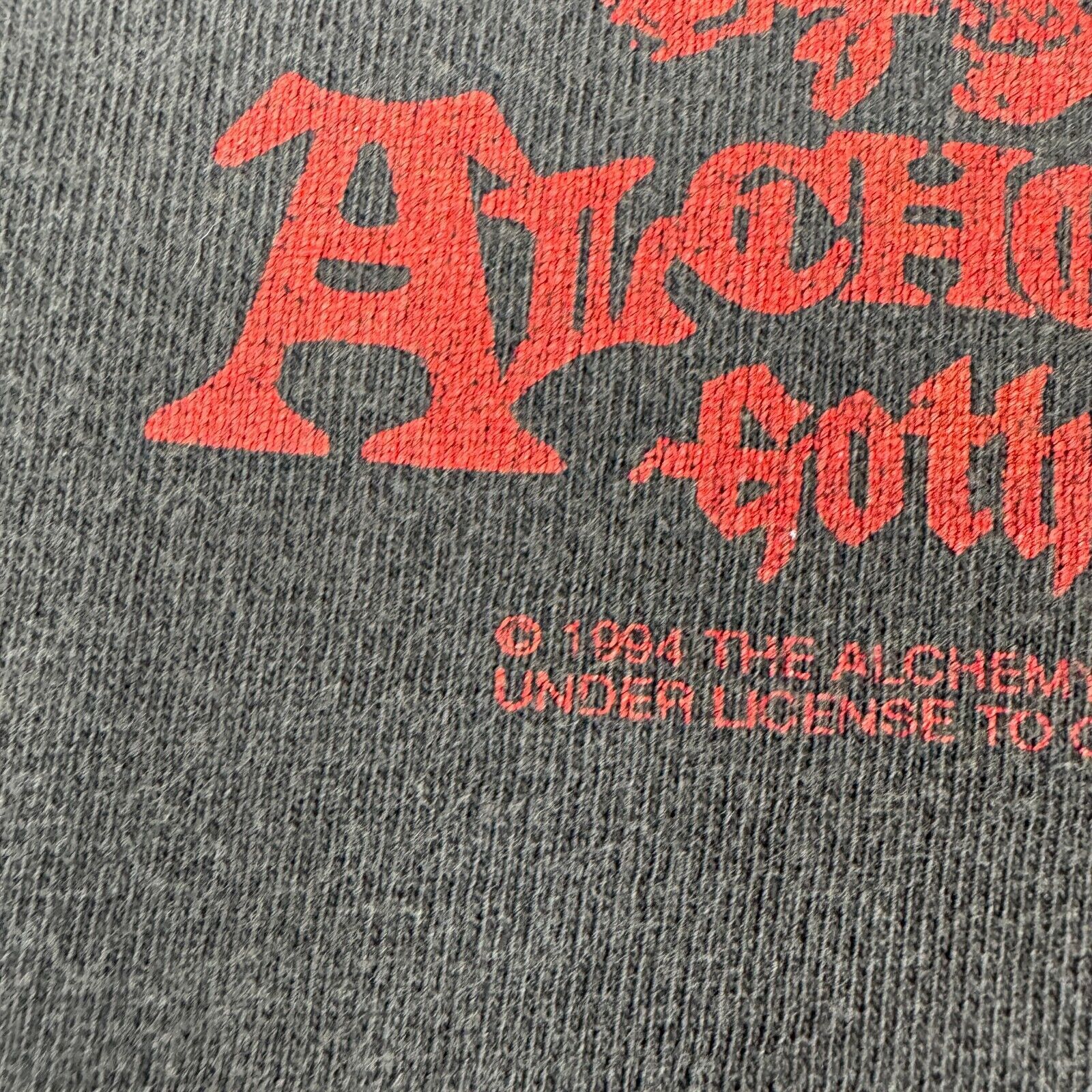 Other Vintage Alchemy Gothic Dark Fool T-Shirt Men's XL Black 90s Size US XL / EU 56 / 4 - 7 Thumbnail