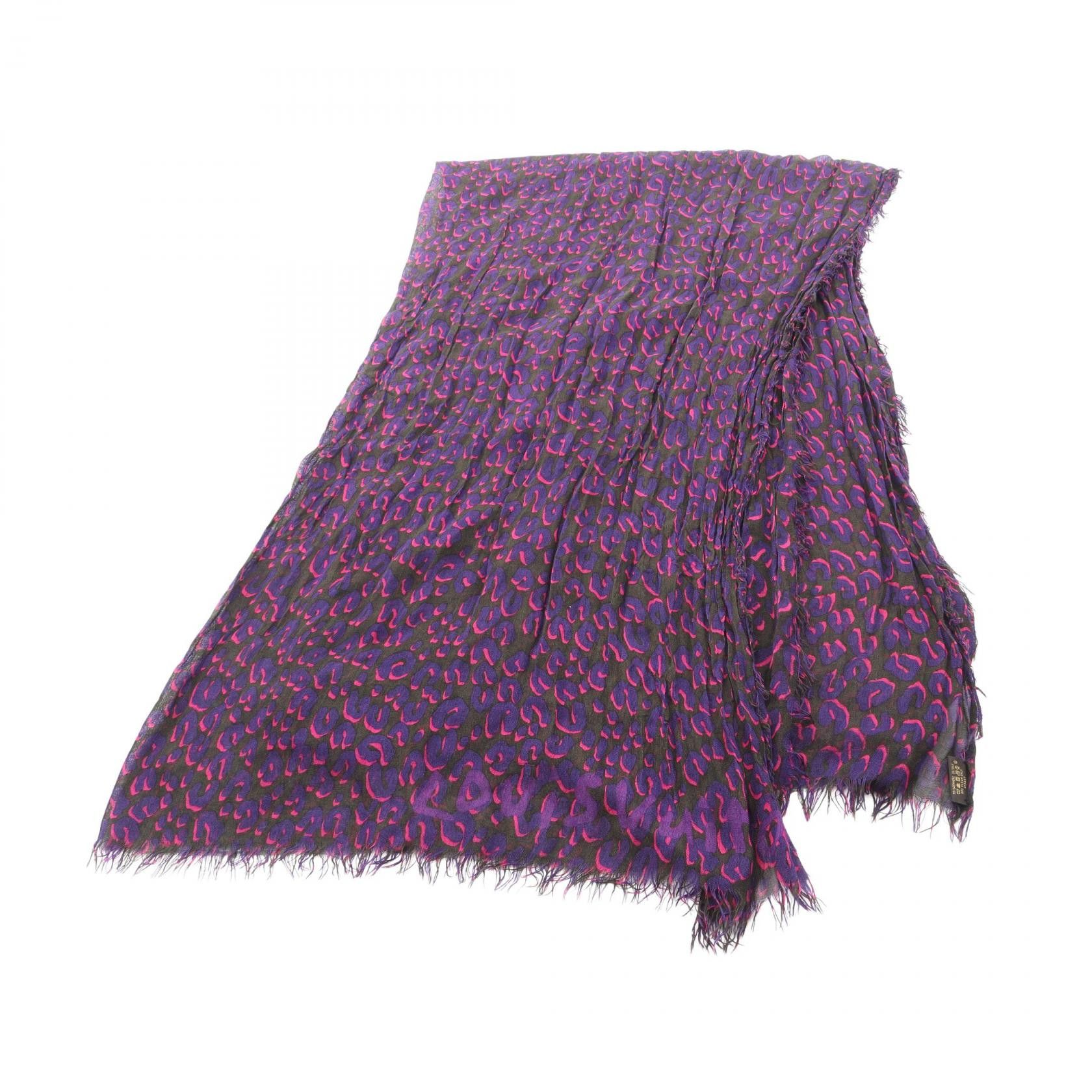 Louis Vuitton Louis Vuitton Louis Vuitton Silk Cashmere Stole Textile Shawl DUTY FREE for USA Size ONE SIZE - 1 Thumbnail