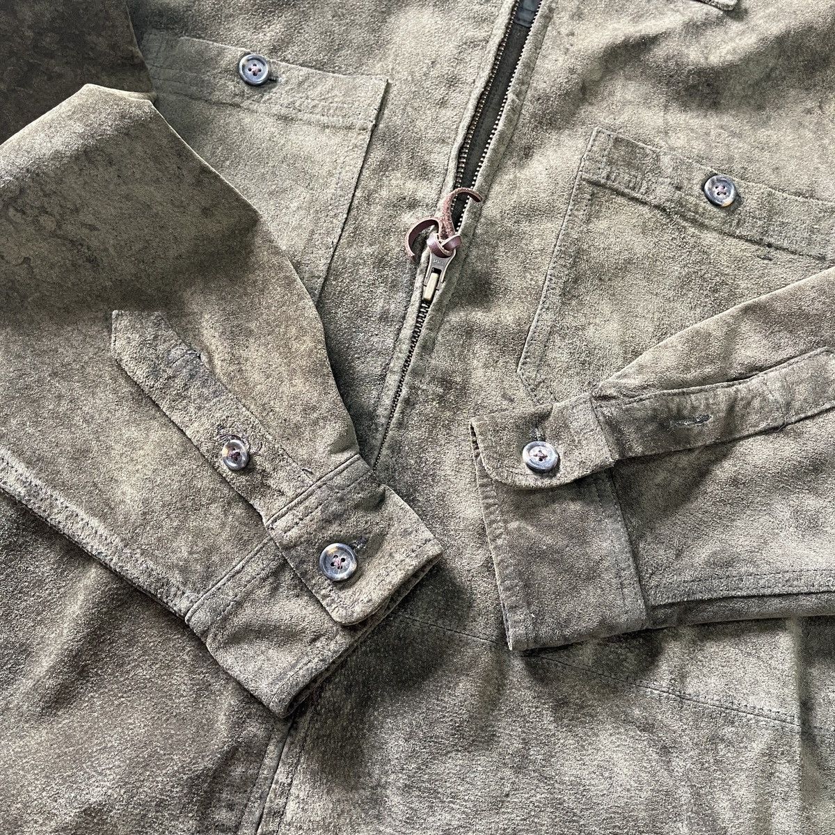 Ralph Lauren Vintage Ralph Lauren Sick Suede Green Light Jacket Size US M / EU 48-50 / 2 - 15 Thumbnail