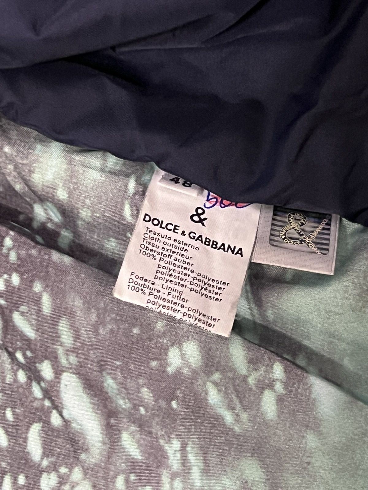 Dolce & Gabbana × Vintage Dolce & Gabbana Rare Vintage Blue Nylon Jacket Men’s Size M Size US M / EU 48-50 / 2 - 4 Thumbnail