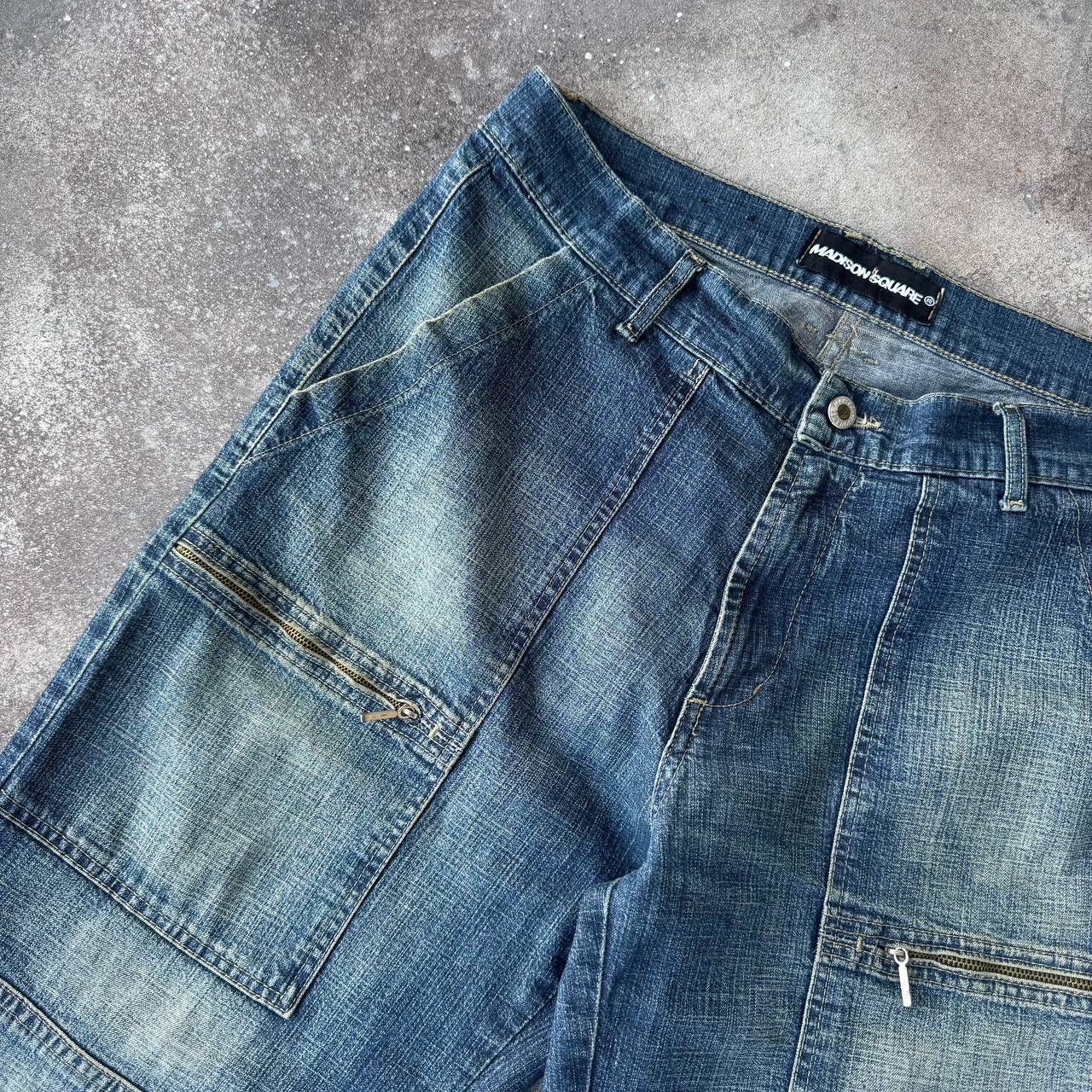 20471120 × If Six Was Nine × Japanese Brand Amazing Vintage Cargo Washed Denim Jeans Y2K Size US 33 - 5 Thumbnail