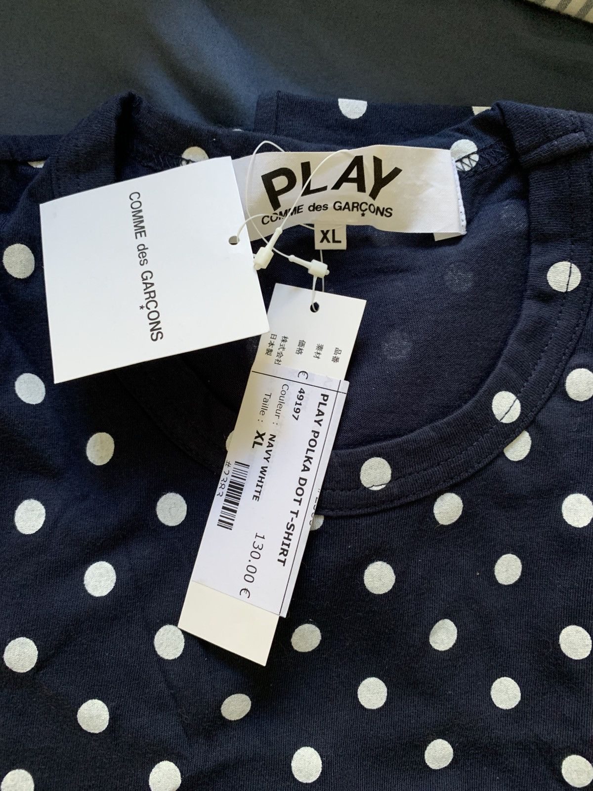 Comme des Garcons Comme DES Garcons PLAY Polka Dots Long Sleeve Shirt Size US XL / EU 56 / 4 - 3 Thumbnail