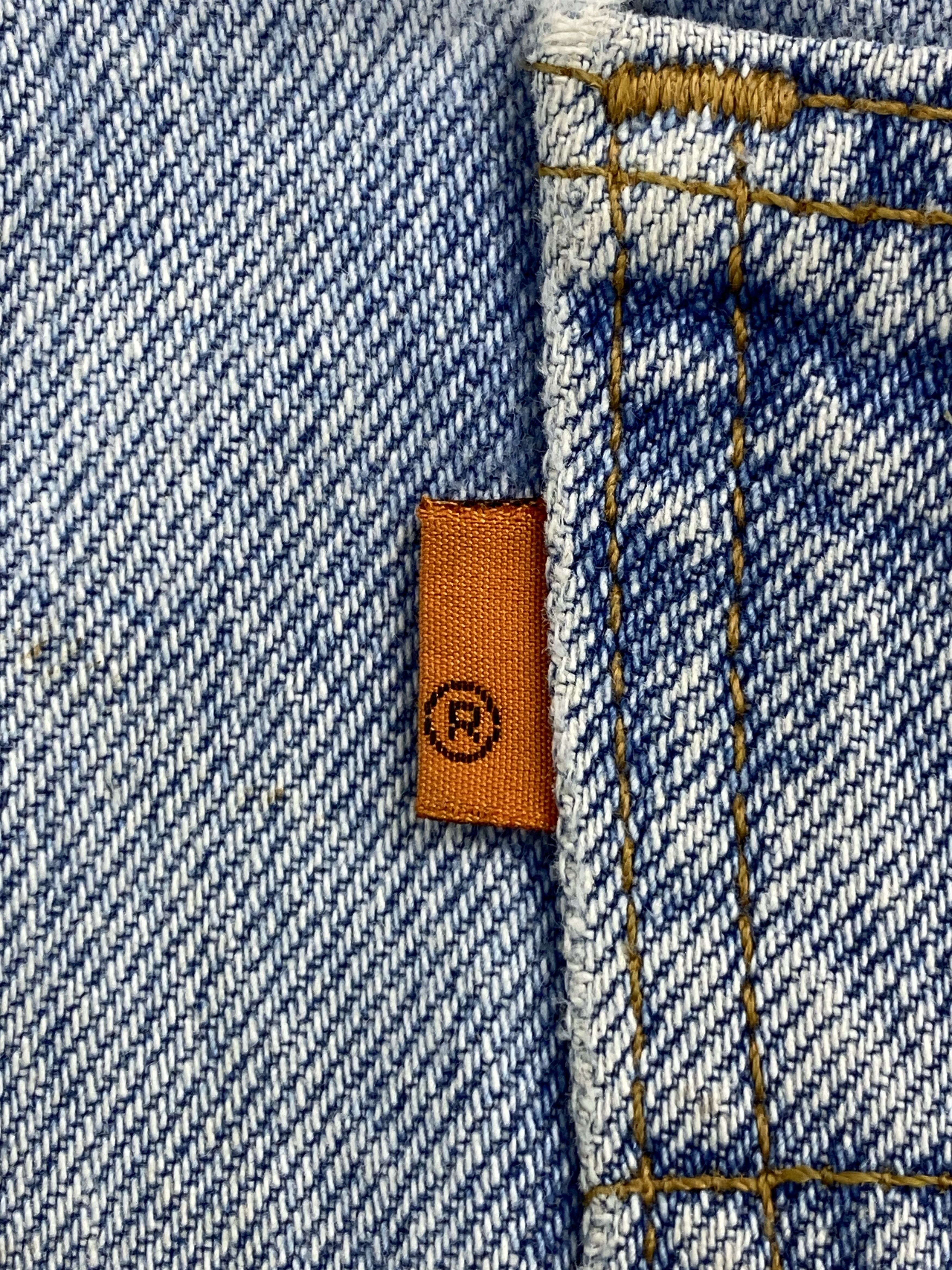 Levi's × Vintage Vintage 90s Levi's 505 Light Washed Orange Tab Jeans Size US 33 - 6 Thumbnail