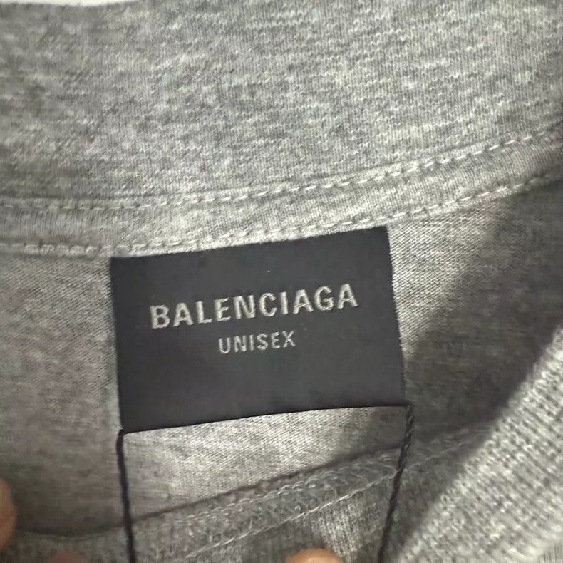 Balenciaga Balenciaga Cotton tape sticker T-shirt Size US XXS / EU 40 - 2 Thumbnail