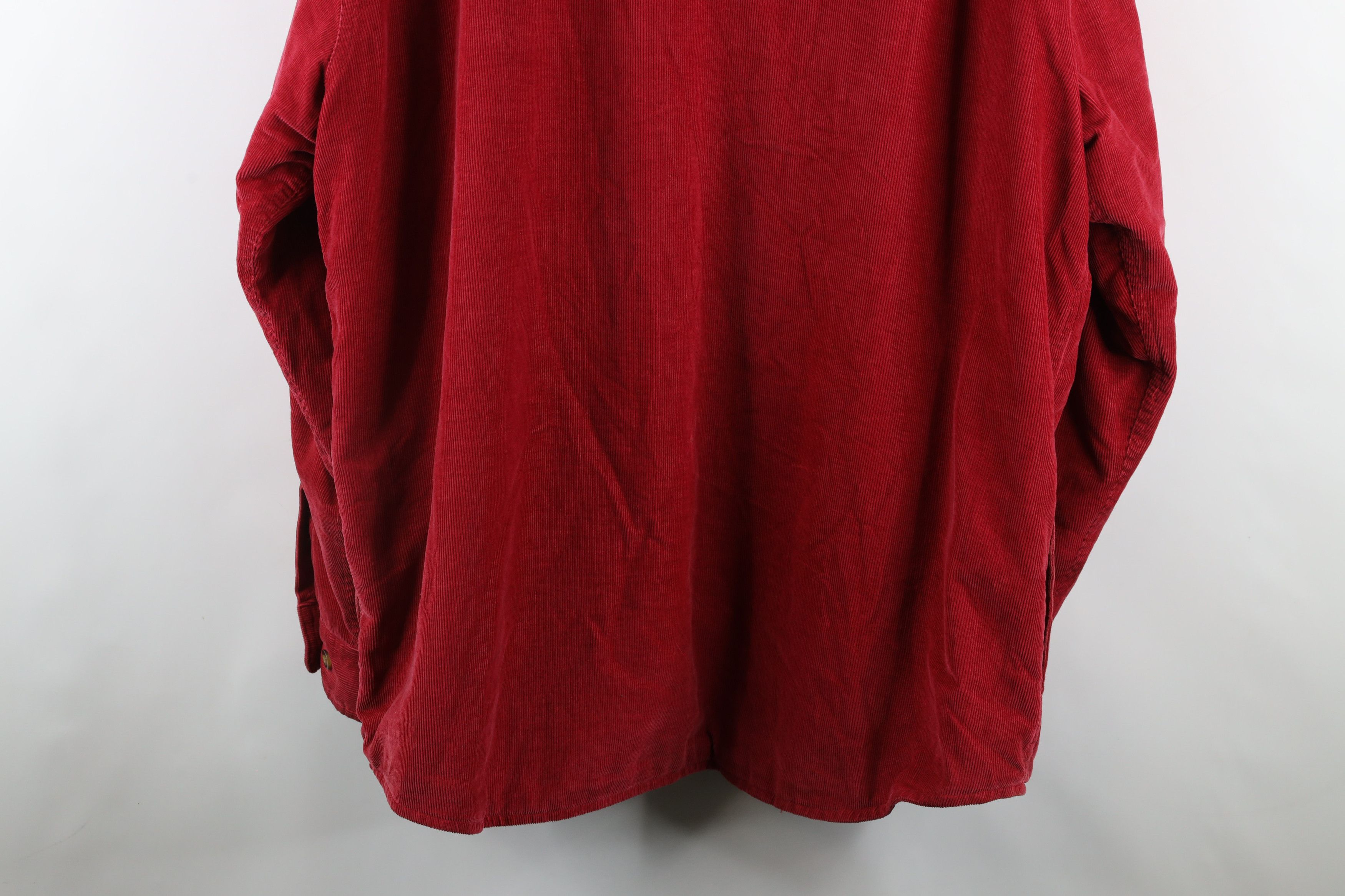 Vintage Vintage 90s Streetwear Lined Corduroy Shirt Jacket Jac Shirt Size US XL / EU 56 / 4 - 17 Thumbnail