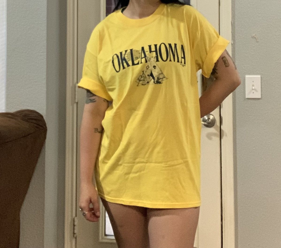 Vintage Vintage Oklahoma Native American Tourist Tee Shirt Size US L / EU 52-54 / 3 - 1 Thumbnail