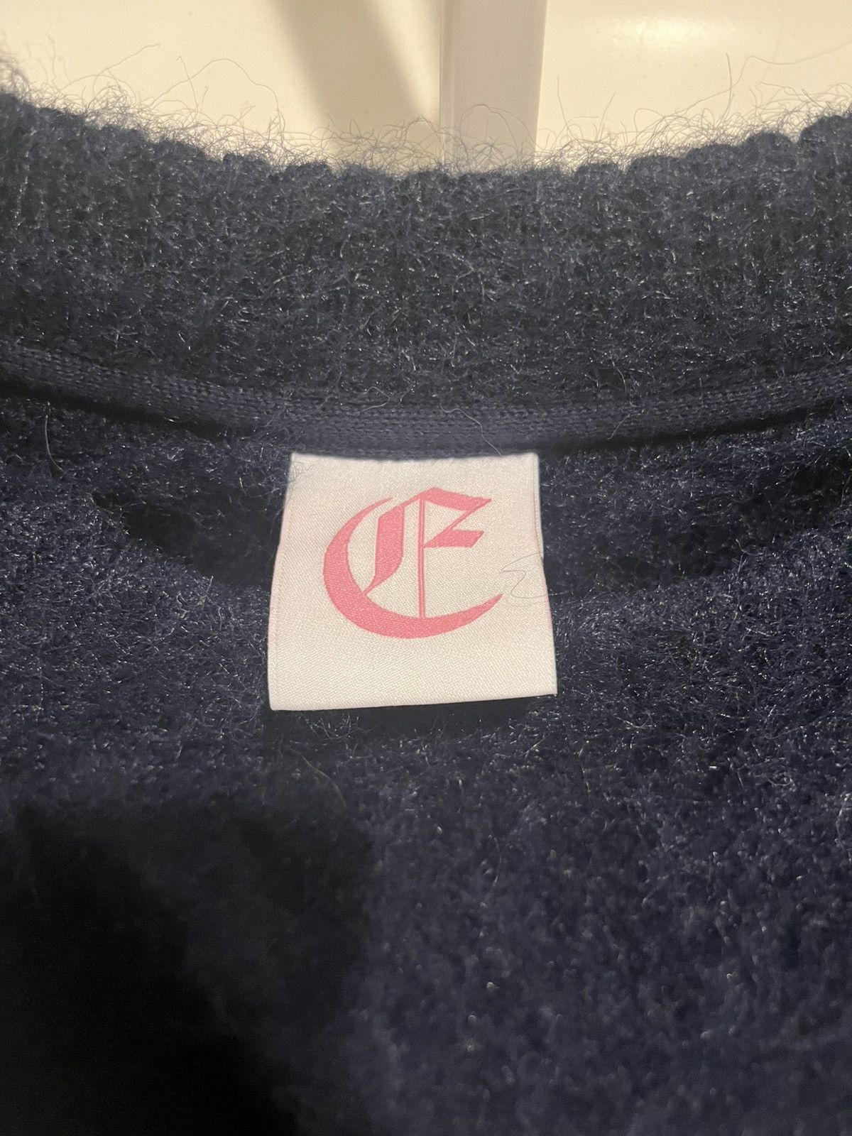 Other Elysian Clo Navy Mohair Knit Sweater Size US XL / EU 56 / 4 - 2 Thumbnail