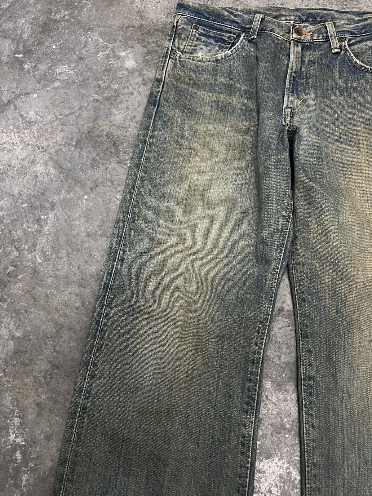 Japanese Brand 💥Rusty Edwin 505ZX Selvedge Orange Tab Jean Size US 31 - 6 Thumbnail