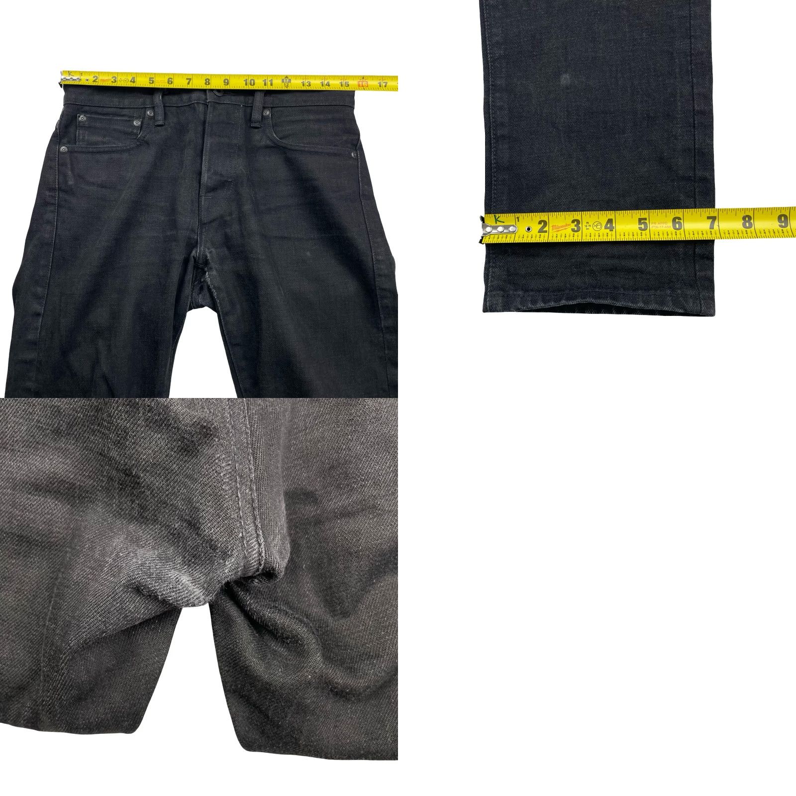 Rogue Territory VINTAGE? No. Rogue Territory Jeans - Men’s Slim Straight 6-Pocket Japan Selvedge Black 29x28 Straight Denim Cotton Mid Rise 29 Mens Size US 29 - 9 Thumbnail