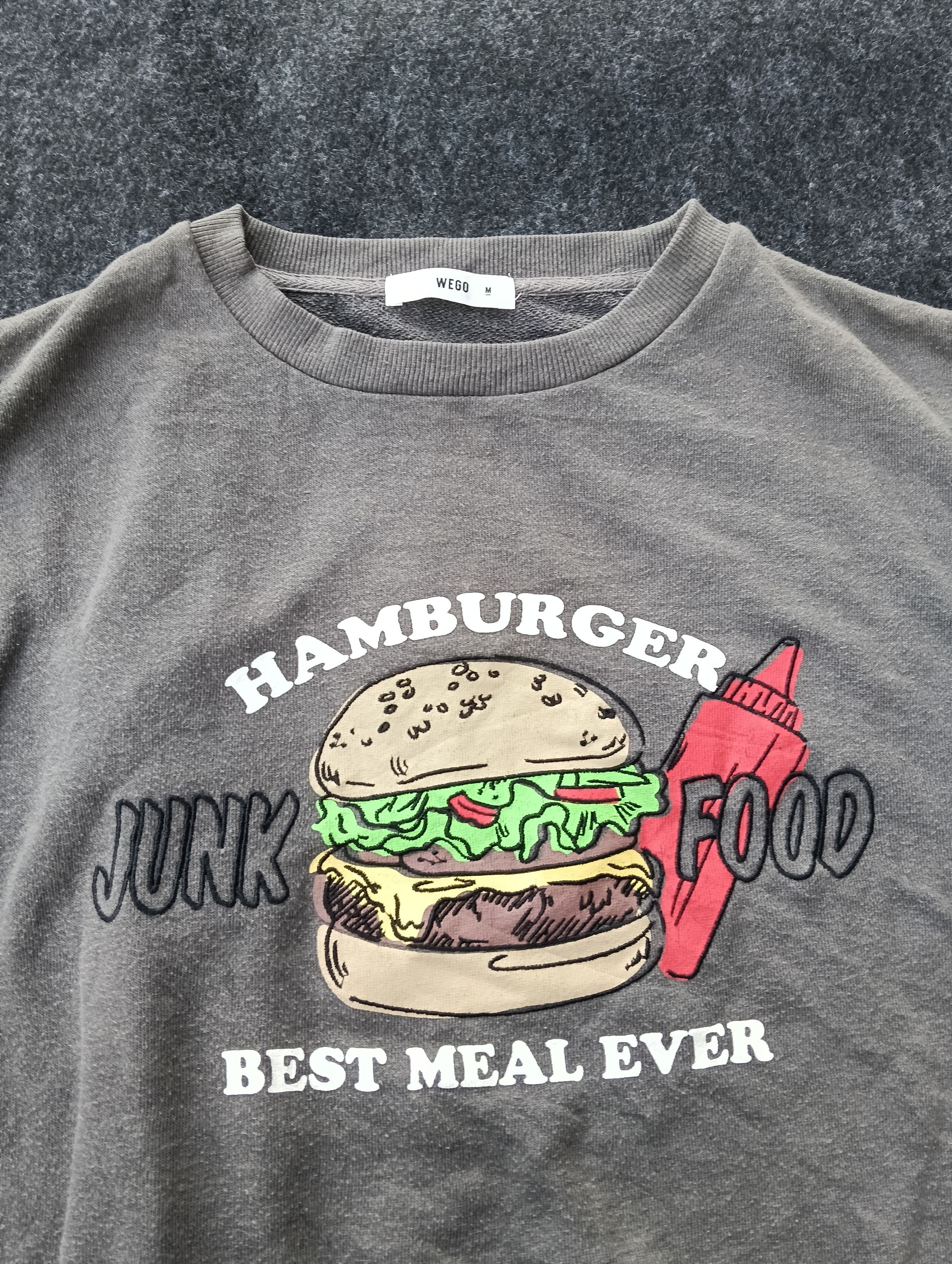 Japanese Brand Junk food hamburger sweatshirt. Size US XL / EU 56 / 4 - 3 Thumbnail