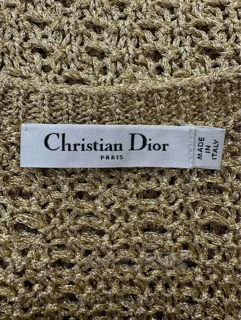 Dior Dior Little Bee CD embroidery hollow gold vest Size XS / US 0-2 / IT 36-38 - 7 Thumbnail