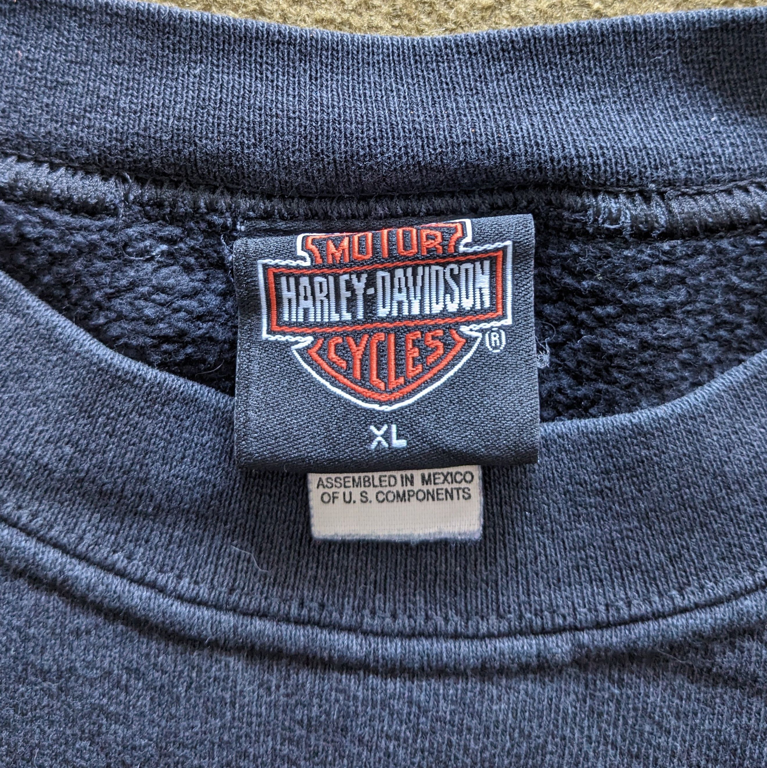 Harley Davidson Vintage HARLEY DAVIDSON American Racing Sweatshirt Size US XL / EU 56 / 4 - 8 Thumbnail