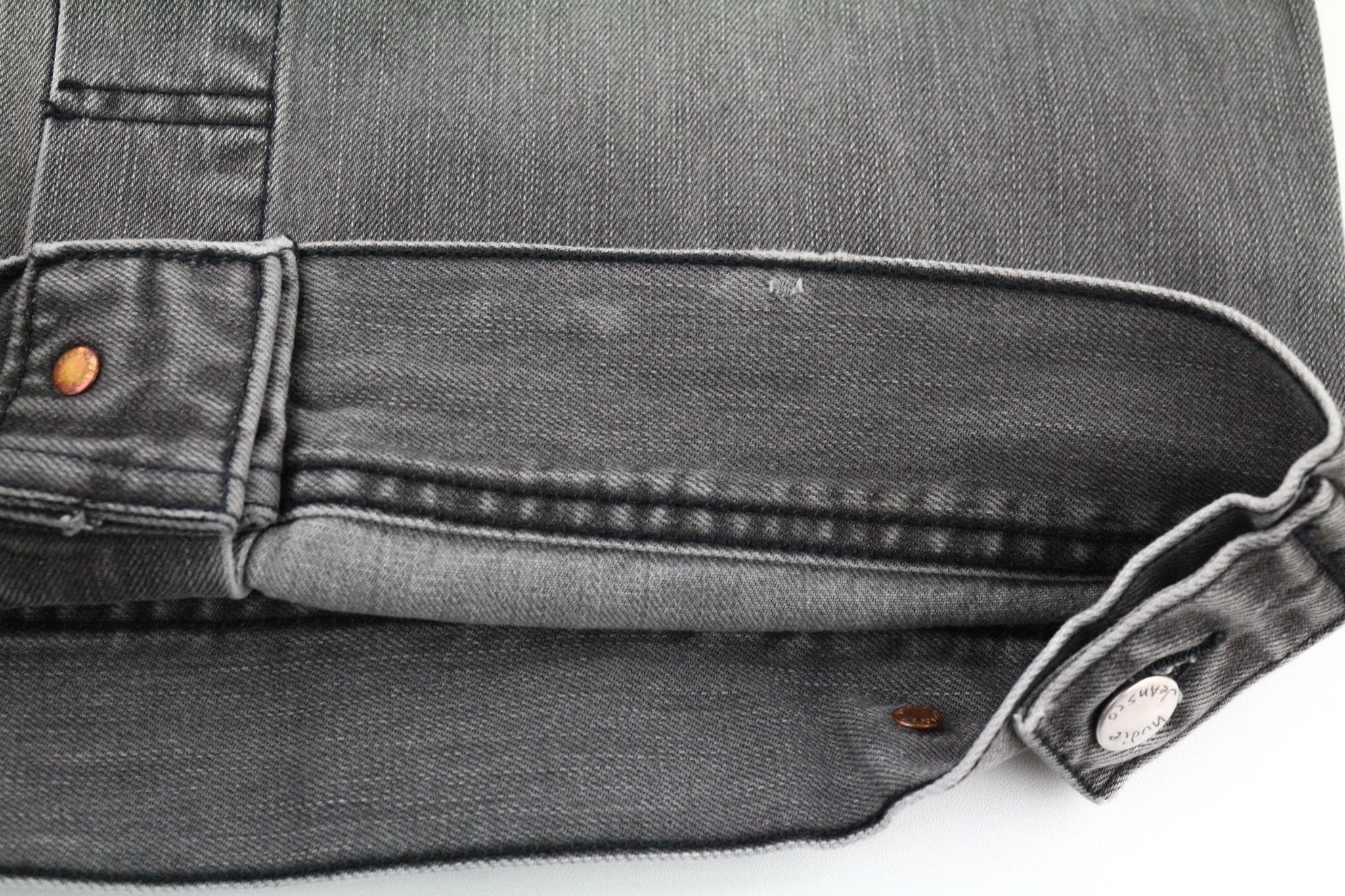 Nudie Jeans CONNY ORG. FOG S Cotton Grey Denim Jacket 80340 Size US S / EU 44-46 / 1 - 7 Thumbnail