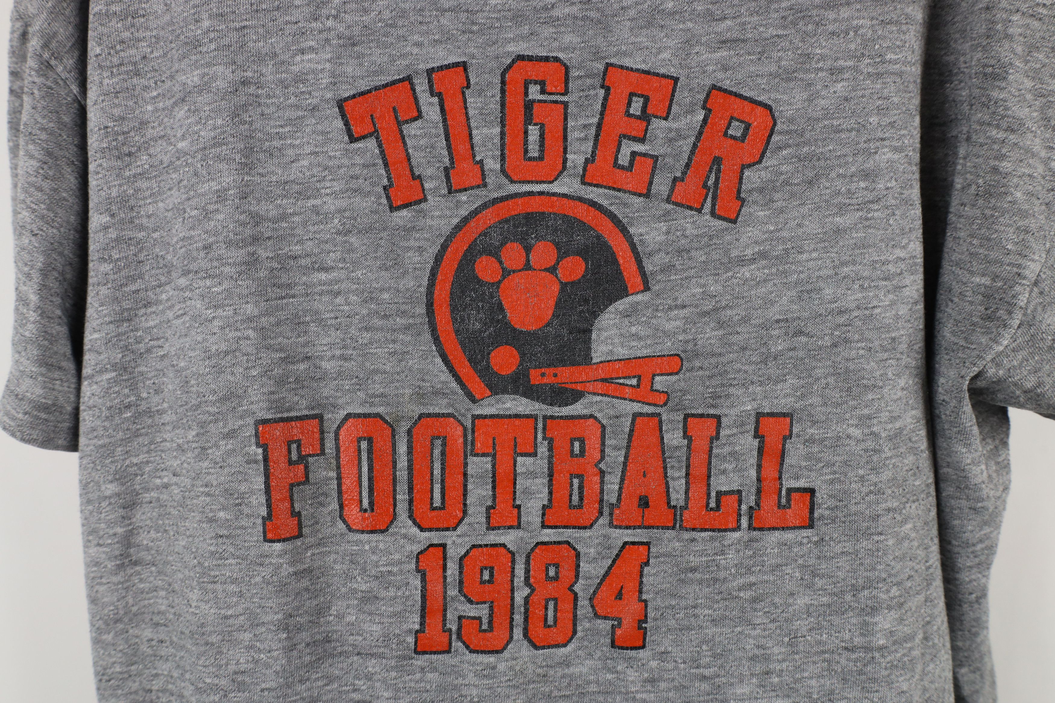 Champion × Vintage Vintage 80s Champion University Tiger Football T-Shirt USA Size US L / EU 52-54 / 3 - 4 Thumbnail