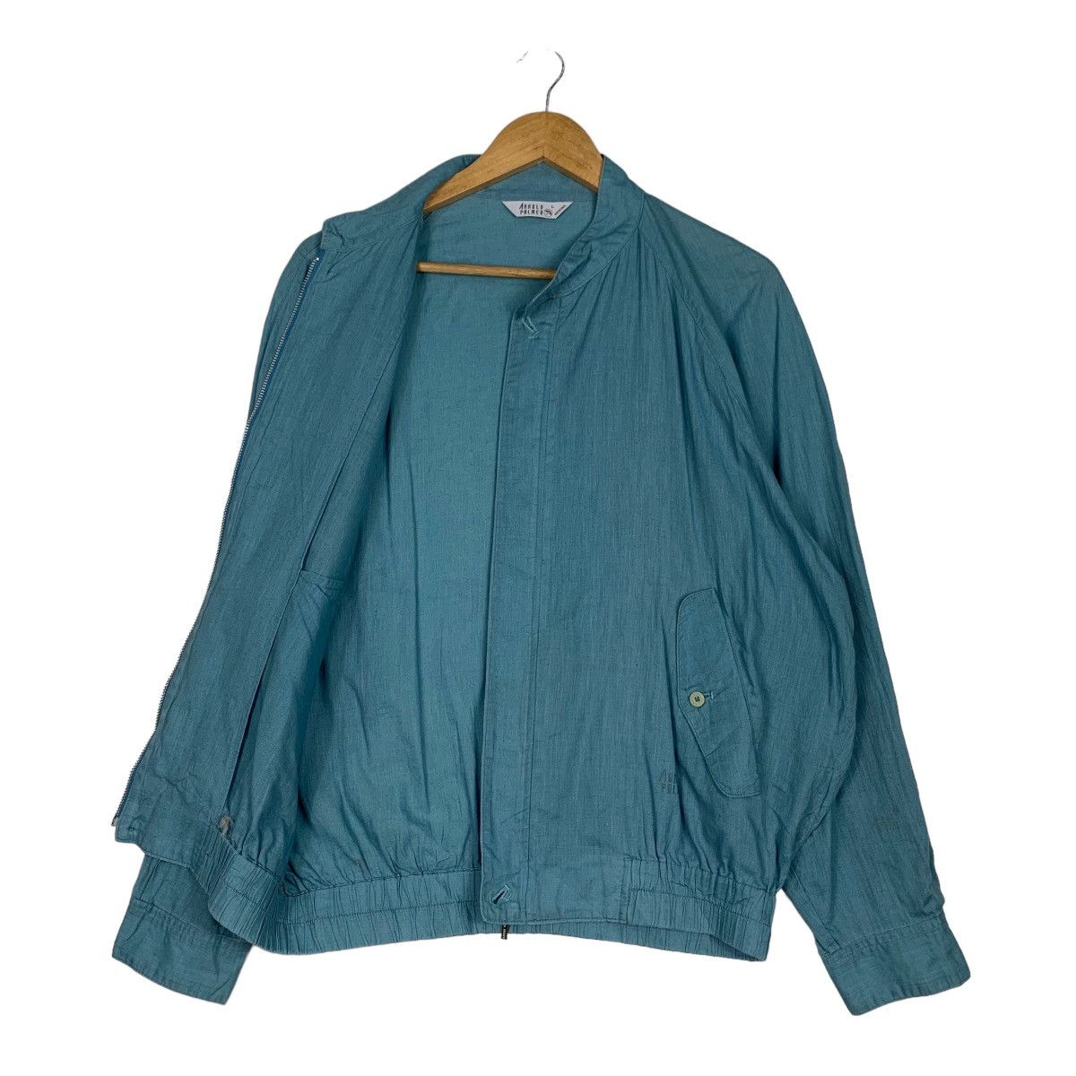 Japanese Brand ARNOLD PALMER Cotton Light Jacket Turquoise #0969-C43 Size US L / EU 52-54 / 3 - 9 Thumbnail