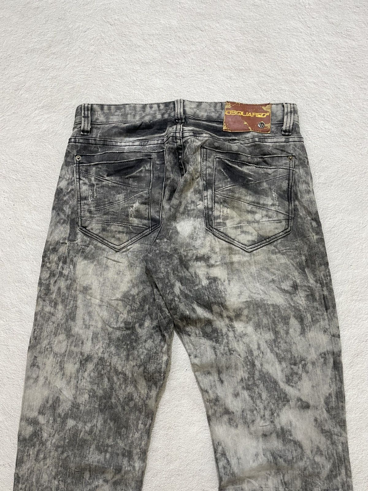 Japanese Brand 2000s Dsquared Acid Wash Grey Tornado Ifsix LGB Maison Japan Size US 31 - 10 Thumbnail