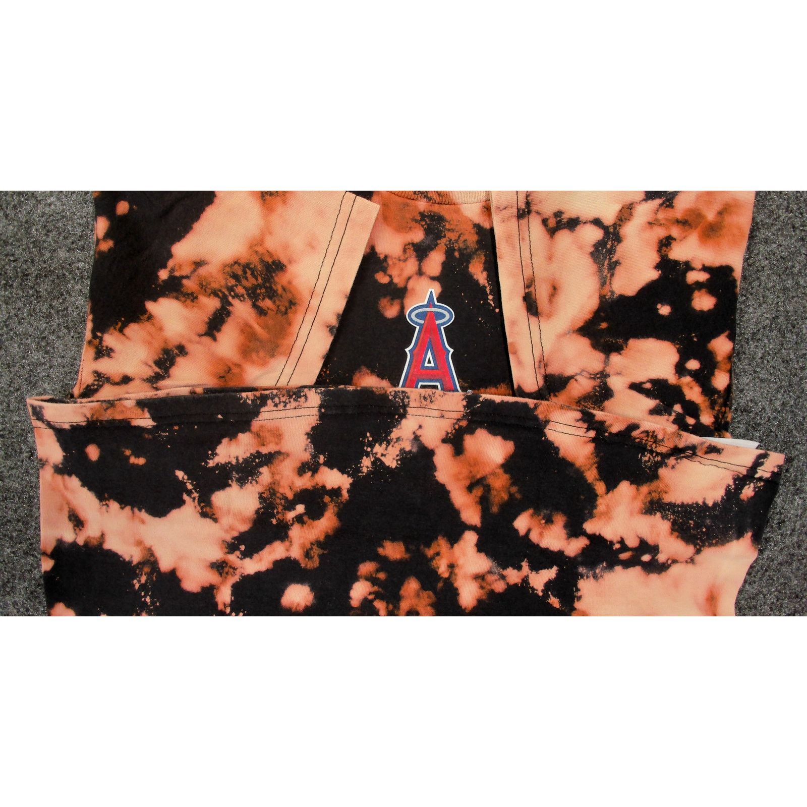 Majestic Majestic Athletic 2009 Angels Custom Bleach Baby Tee Women S Size S / US 4 / IT 40 - 6 Thumbnail