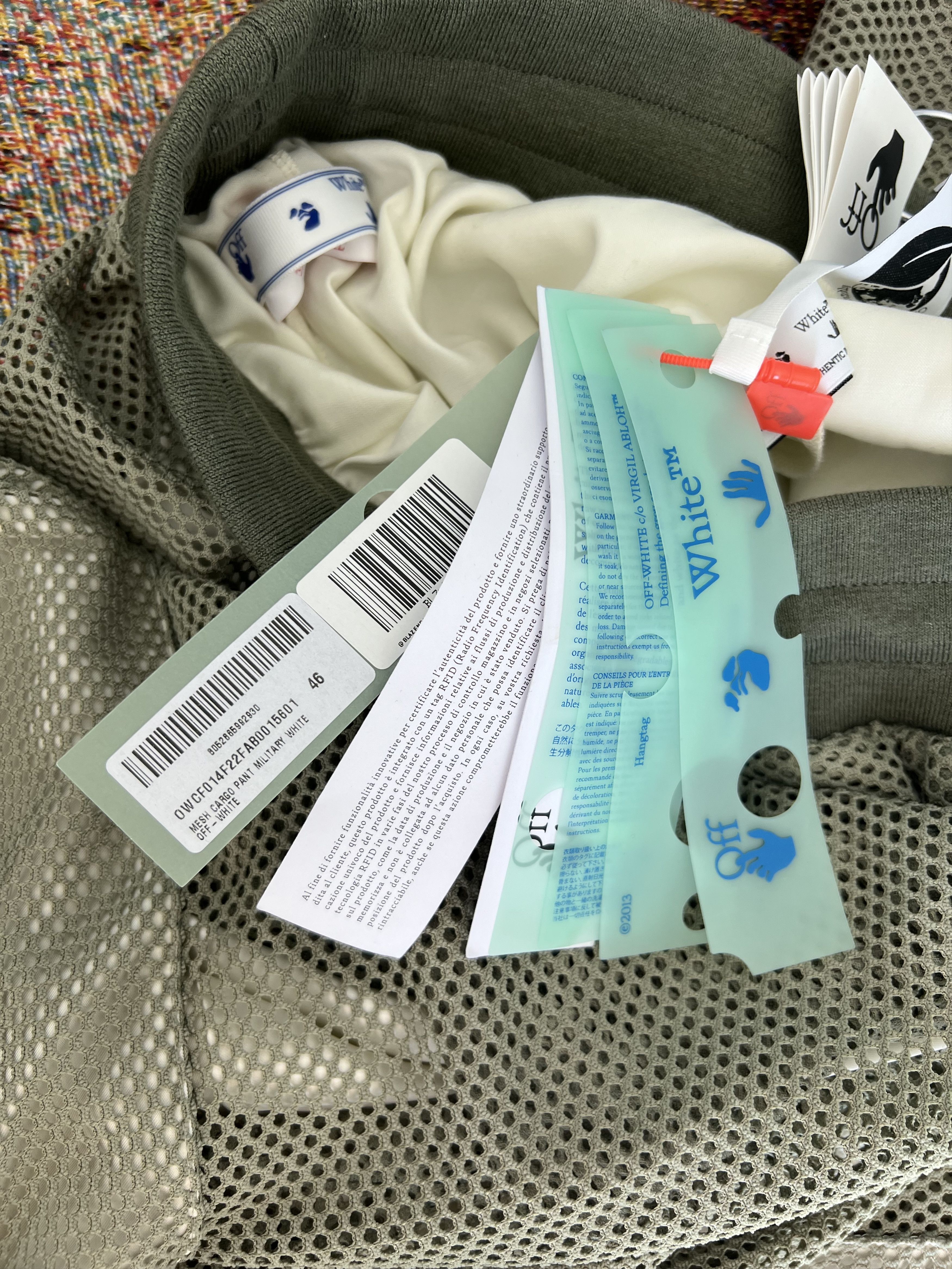 Off-White Off White Mesh Cargo Pants in Military Green Size US 30 / EU 46 - 12 Thumbnail