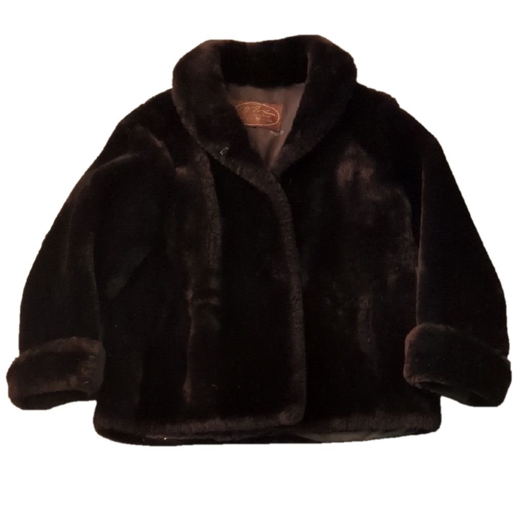 Other I.J. Fox Cleveland Chocolate Brown Fur Coat Size M? Size M / US 6-8 / IT 42-44 - 1 Thumbnail