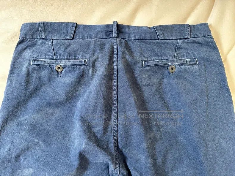 Nigel Cabourn Nigel Cabourn Blue water-washed old trousers Size US 36 / EU 52 - 3 Thumbnail