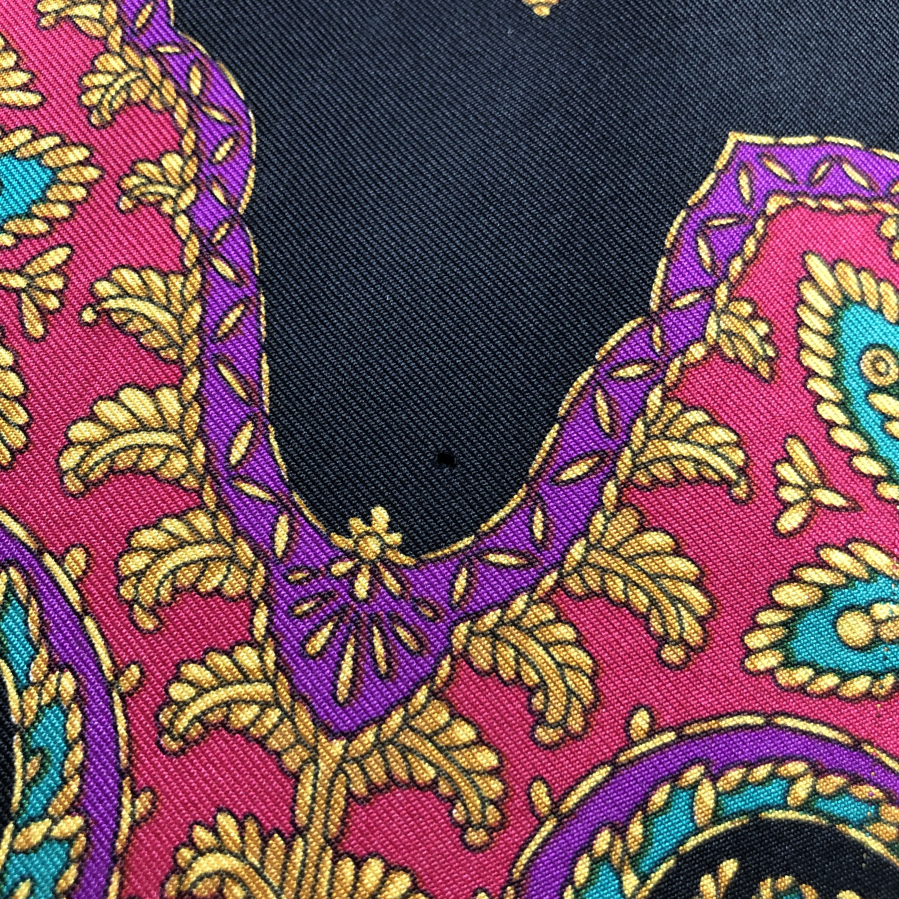 Trussardi Vintage Trussardi Paisley Silk Scarf M1263 Size ONE SIZE - 6 Thumbnail