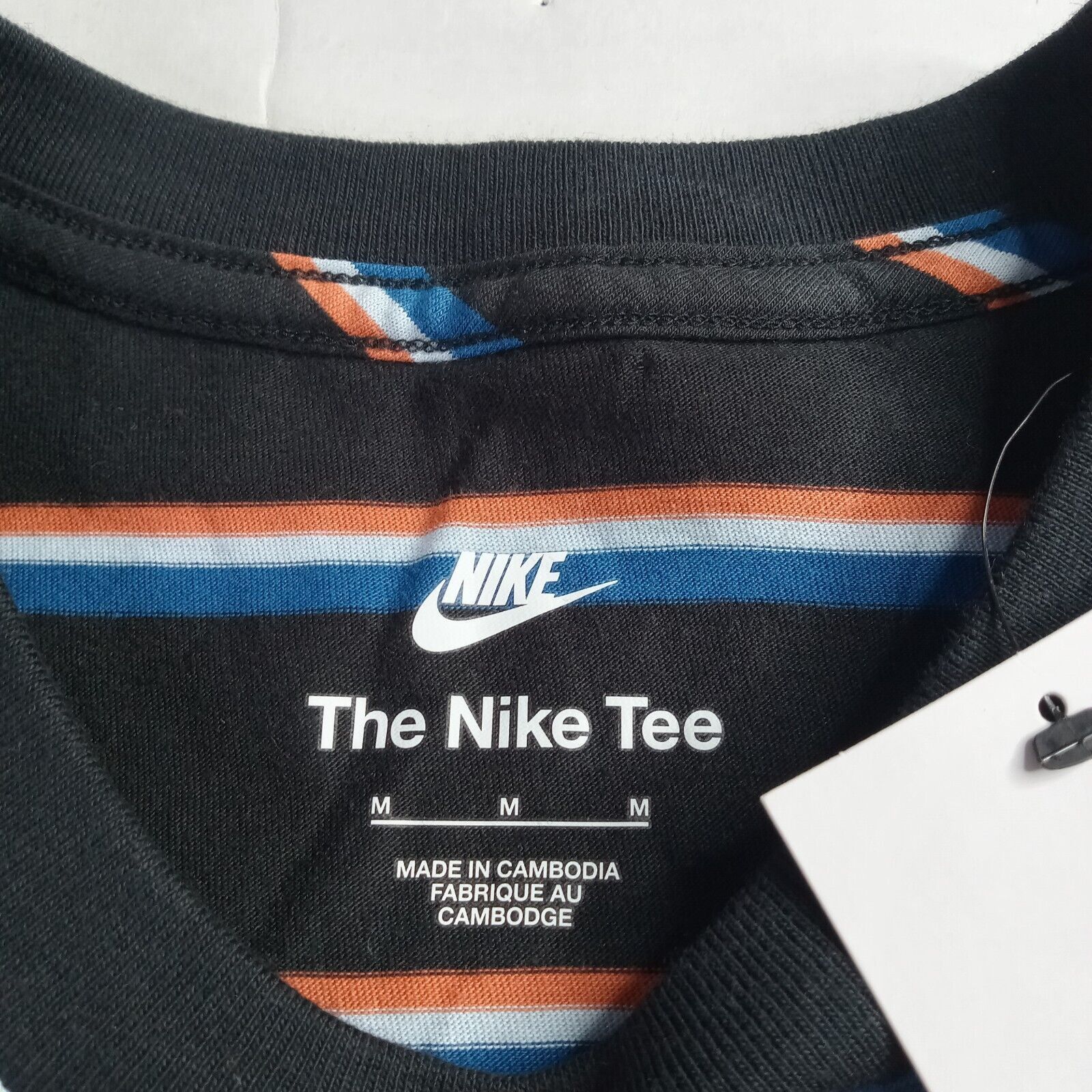 Nike Nike Sportswear Club Stripe Logo T-Shirt Tee Men's M Black Size US M / EU 48-50 / 2 - 3 Thumbnail