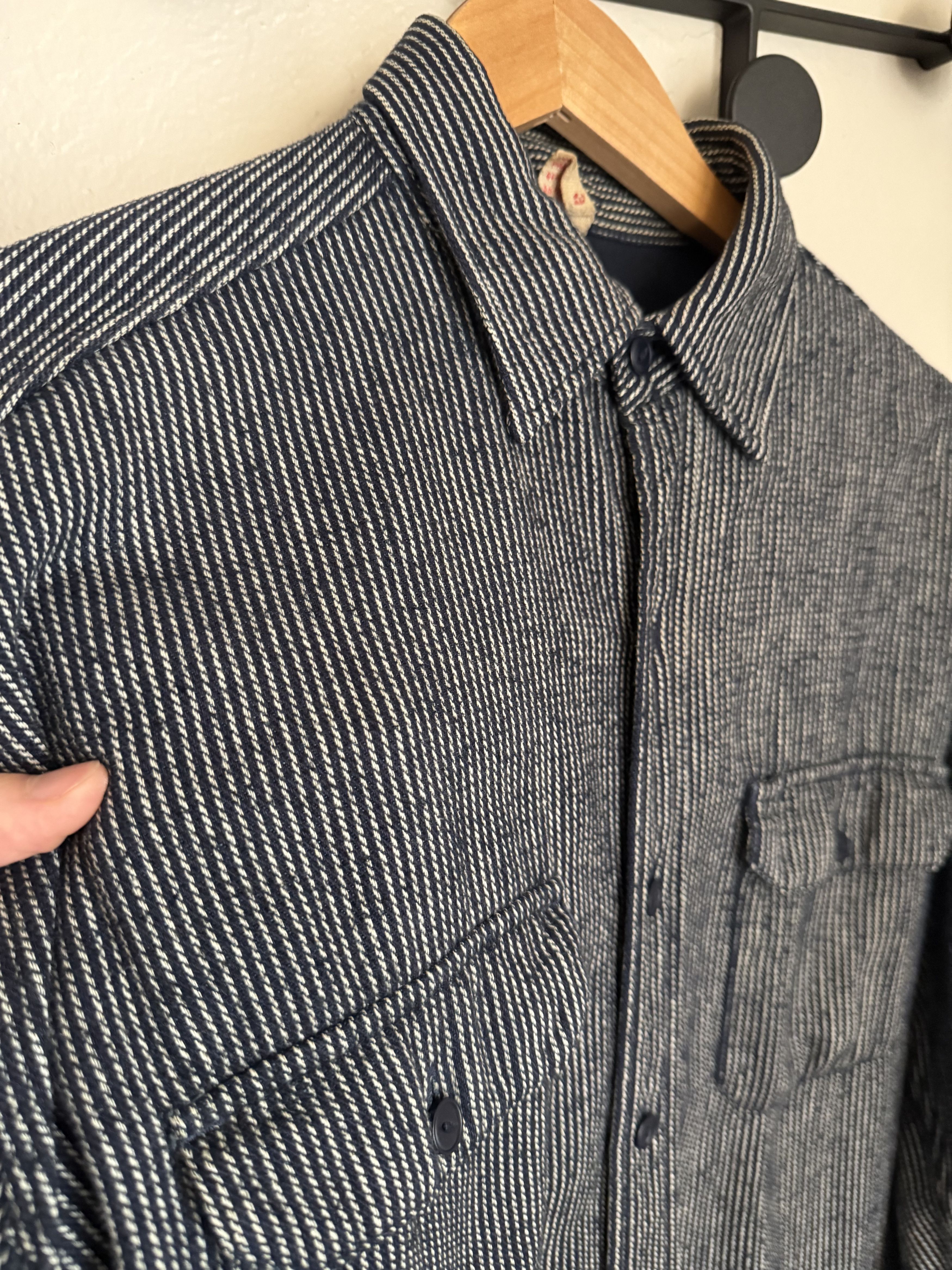 45rpm Indigo Blue/White Ticking Stripe Size US L / EU 52-54 / 3 - 3 Thumbnail