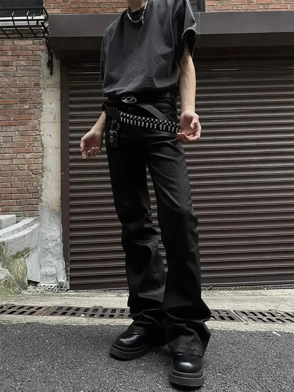Japanese Brand Wax faced matte glossy jeans Size US 32 / EU 48 - 2 Thumbnail