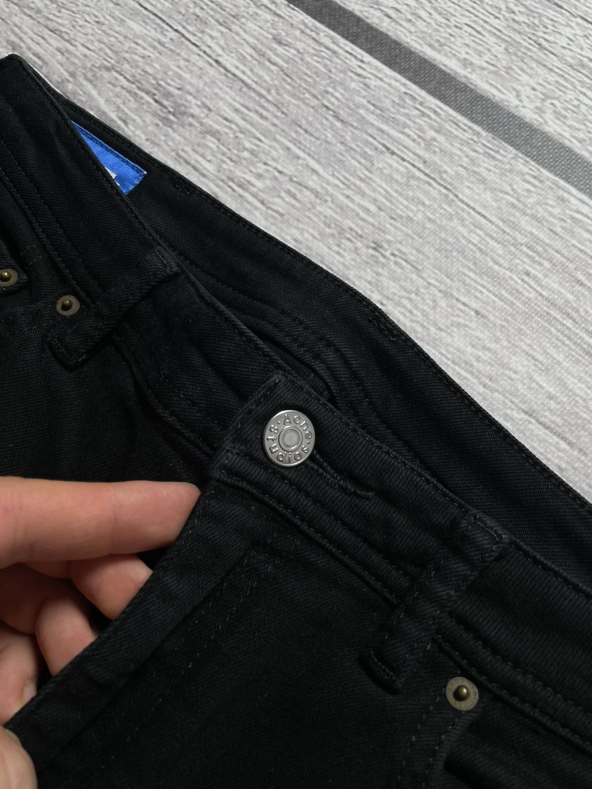 Acne Studios Acne Studios Bla Konst Climb Stay Black slim jeans Size US 30 / EU 46 - 2 Thumbnail