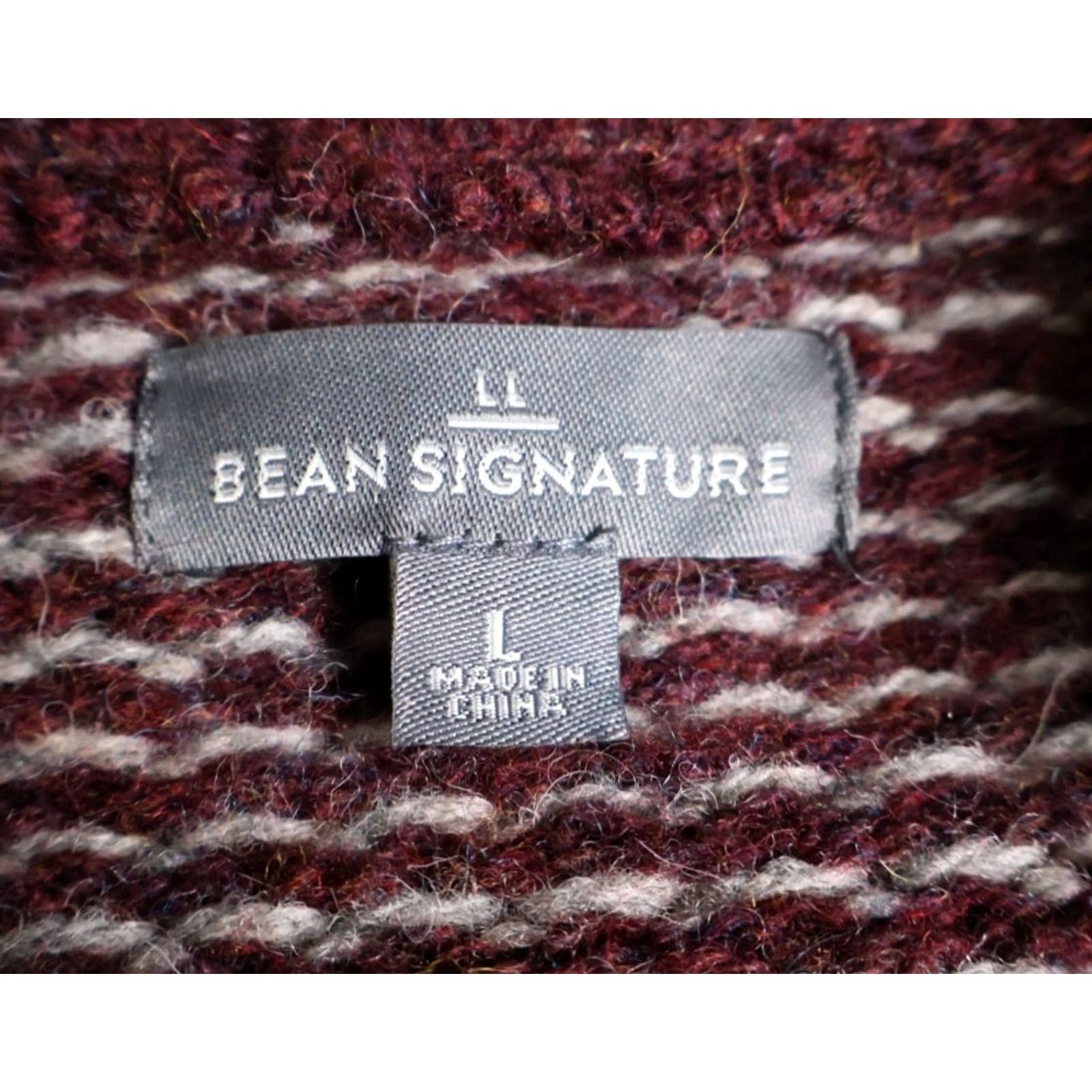 Vintage VINTAGE L.L. Bean Wool Cardigan Sweater Mens Large Red Birdseye 90s Retro Hipster Preppy Dad Geometric Knit Light Heavyweight Cardigan Size US L / EU 52-54 / 3 - 3 Thumbnail