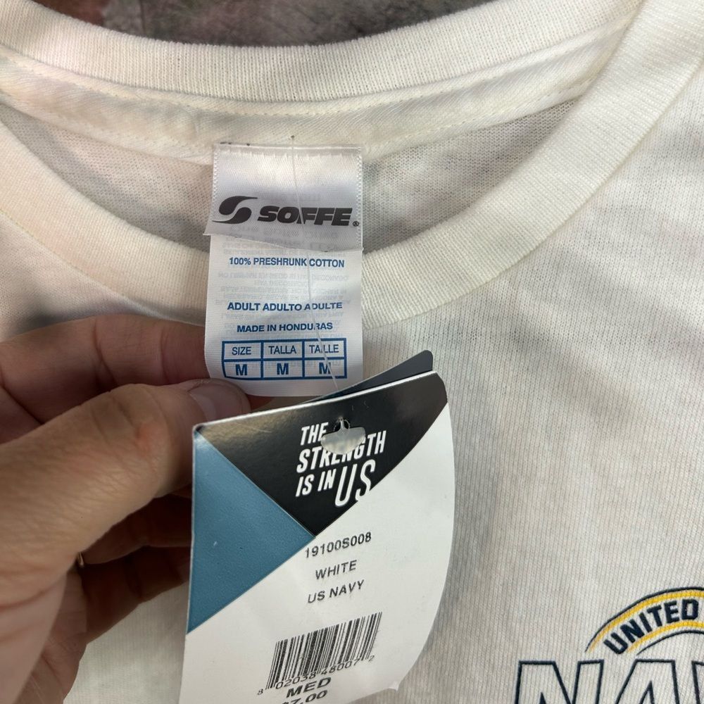 Other Soffe Navy White T-Shirt Medium- New With Tags Size US M / EU 48-50 / 2 - 4 Thumbnail