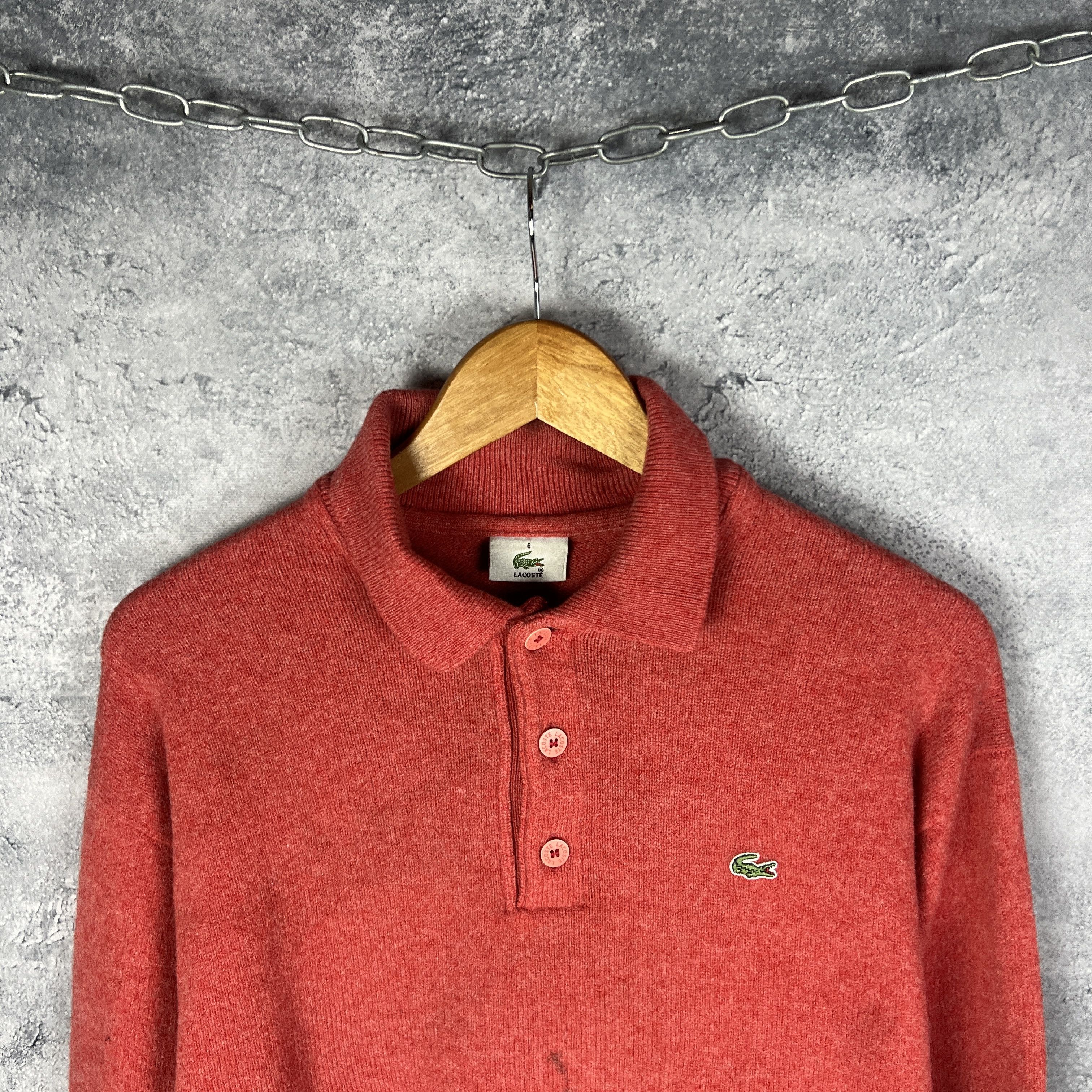 Lacoste Lacoste Sweater Men's 1/3 Size 6 Red Long Sleeve Size US L / EU 52-54 / 3 - 2 Thumbnail