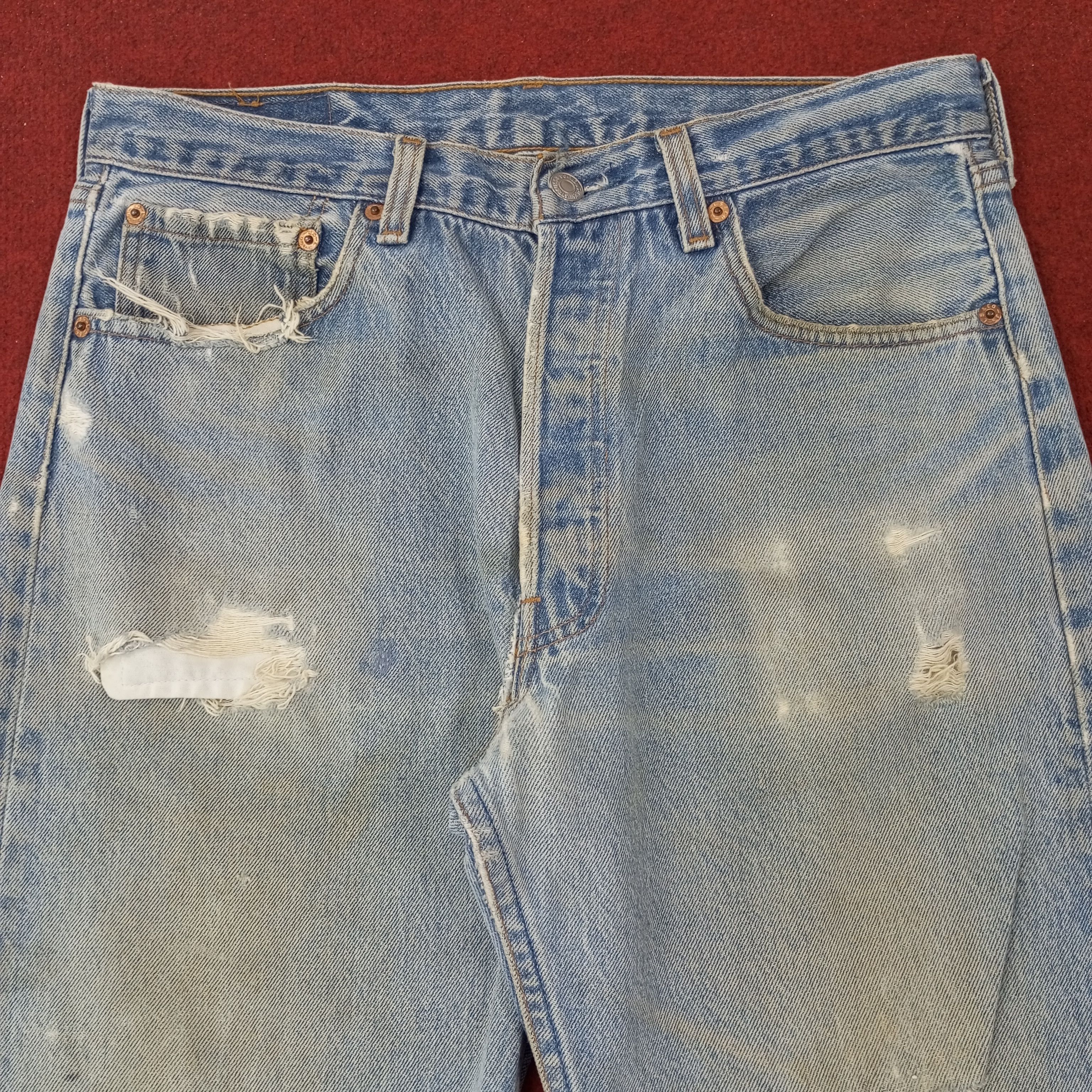 Levi's Levis Streetwear Style Distressed Jeans c252n18 Size US 31 - 2 Thumbnail