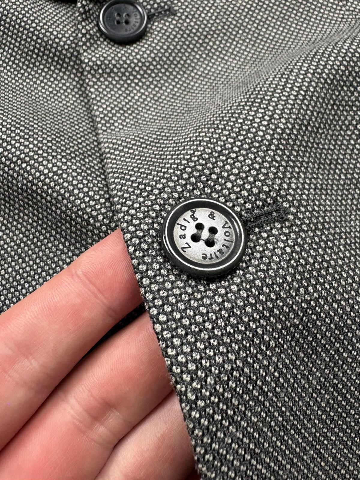 Zadig & Voltaire ZADIG&VOLTAIRE Vintage Viscose Blazer XS Woman Grey Luxury Size XS / US 0-2 / IT 36-38 - 6 Thumbnail