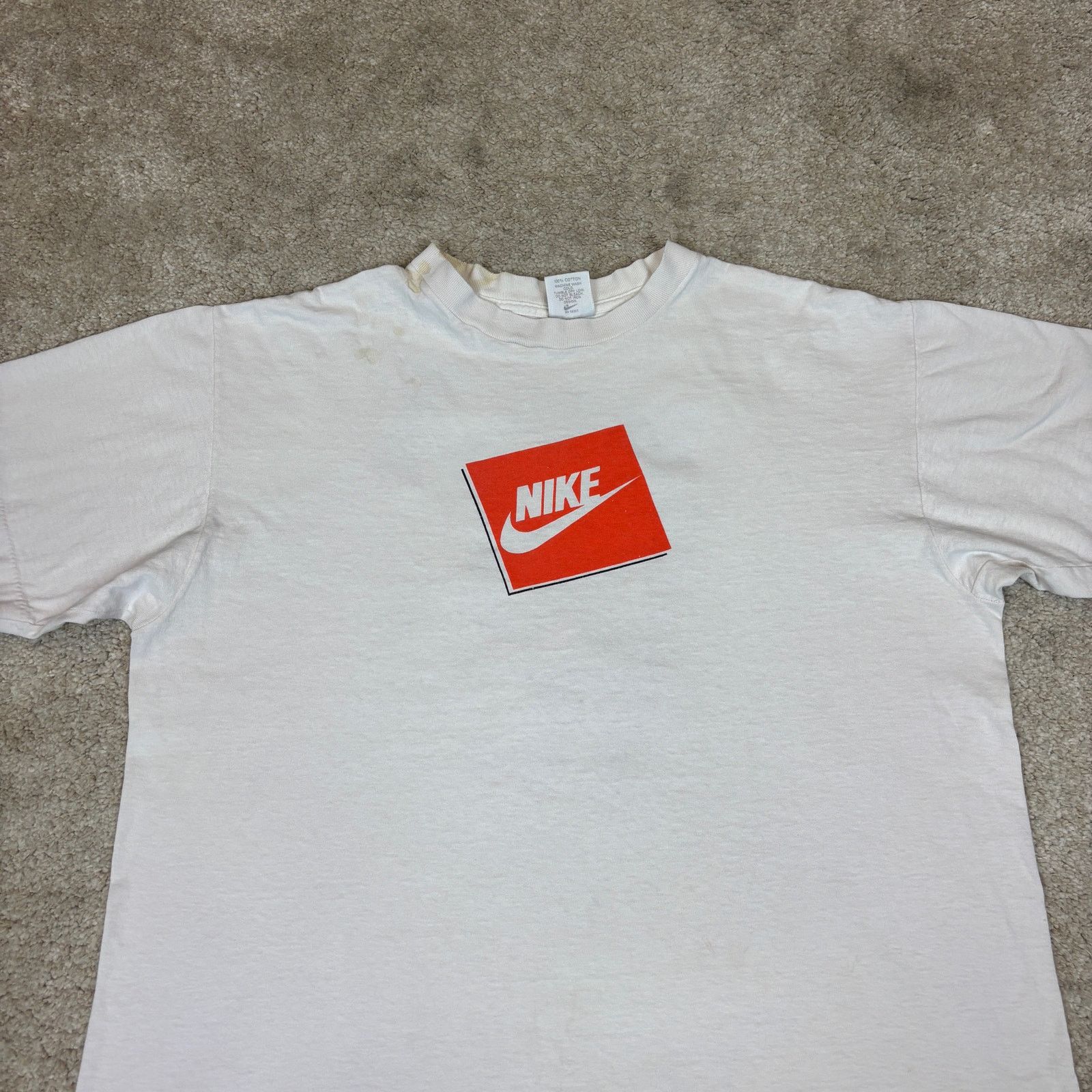 Nike Vintage 90s Nike Just Do It Swoosh Short Sleeve T Shirt Size US L / EU 52-54 / 3 - 2 Thumbnail