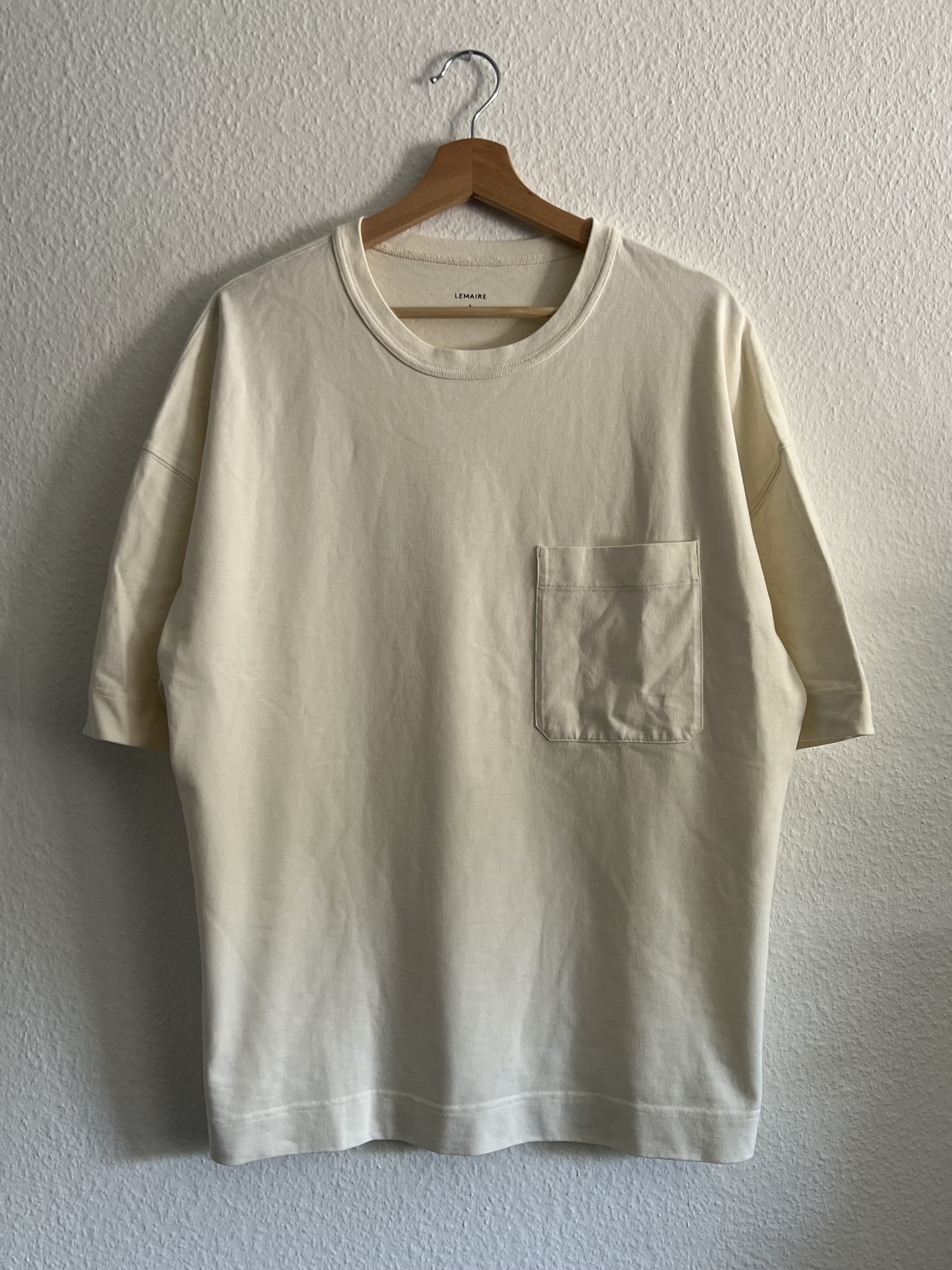 Lemaire Lemaire Short Sleeve T-Shirt 25SS - White Meringa - Size S Size US S / EU 44-46 / 1 - 1 Thumbnail