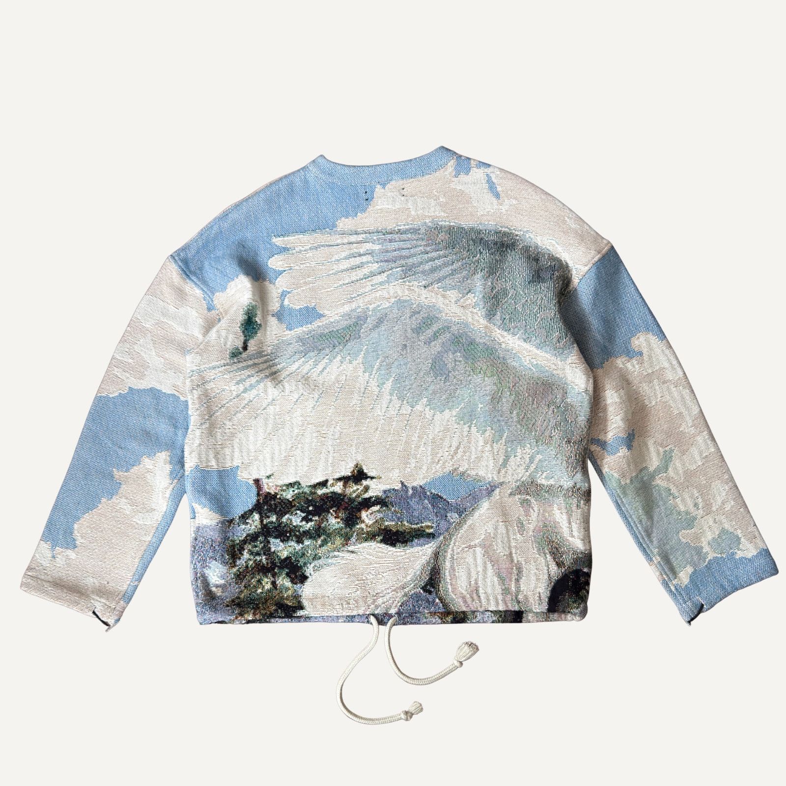 Amiri Size M - Amiri Men's Pegasus Tapestry Knit Logo Crewneck Size US M / EU 48-50 / 2 - 2 Thumbnail