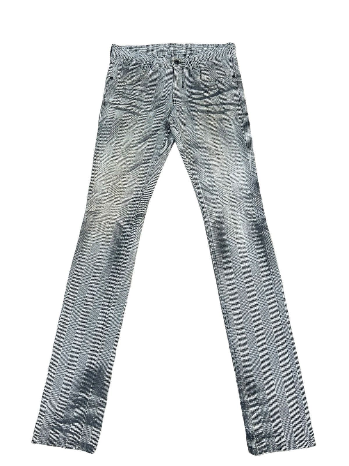 Black Barrett Neil Barrett Black Barret Japan Made Stretch Checks Skinny Size US 29 - 1 Thumbnail